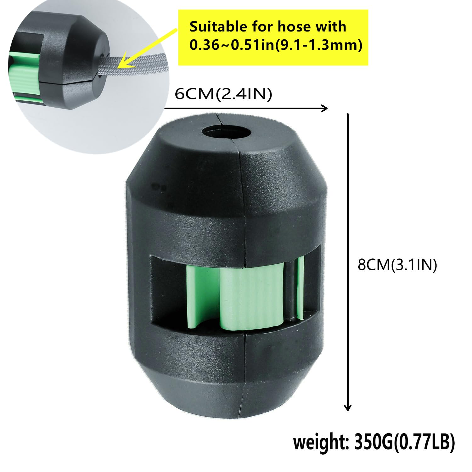 Koreyoshi 12.3Oz (0.77 Lb) Kitchen Sink Faucet Hose Weight,Pull Out Sprayer Kitchen Sink Hose Weight Replacement,Universal Faucet Weight For Retractable Sprayer,Pull Down Kitchen Faucet Weight