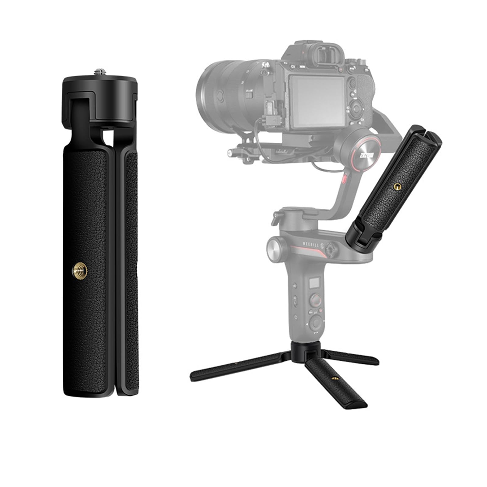 Cofunkool Mini Tripod Handle Grip For Gimbal Stabilizer, Weebill, Crane, Dji Ronin, Camera, Webcam, Projector, Phone Holder, Osmo Mobile