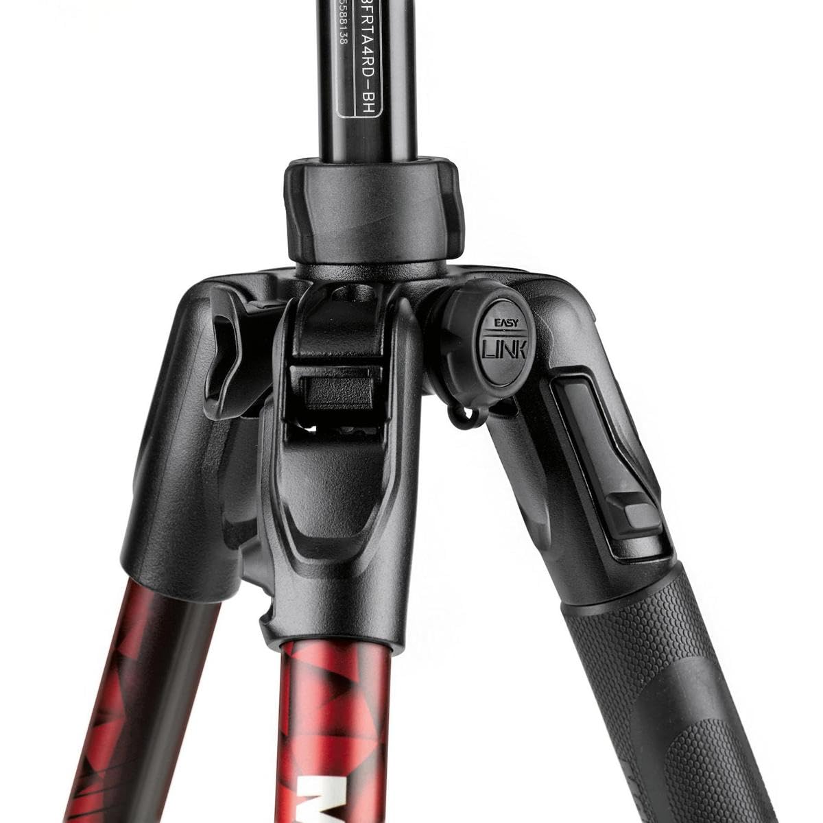 Manfrotto Be Advanced Twist 4-Section Aluminum Travel Tripod With Ball Head, Red