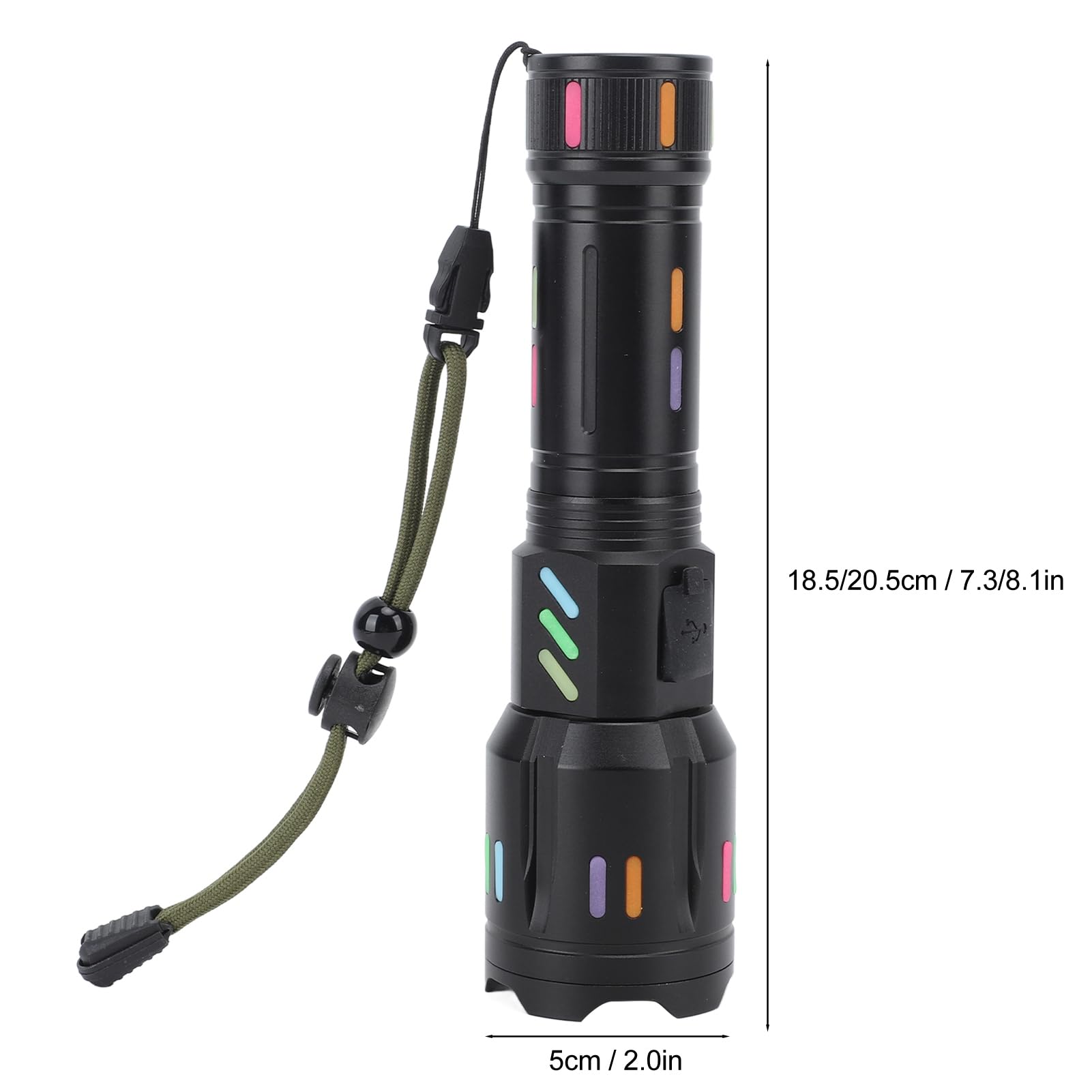 Hyuduo Led Flashlights High Powered Zoomable Handheld Torch Outdoor White Long Range Flashlight High Power Flash Light Handheld Torch With 5 Modes For Camping Hiking