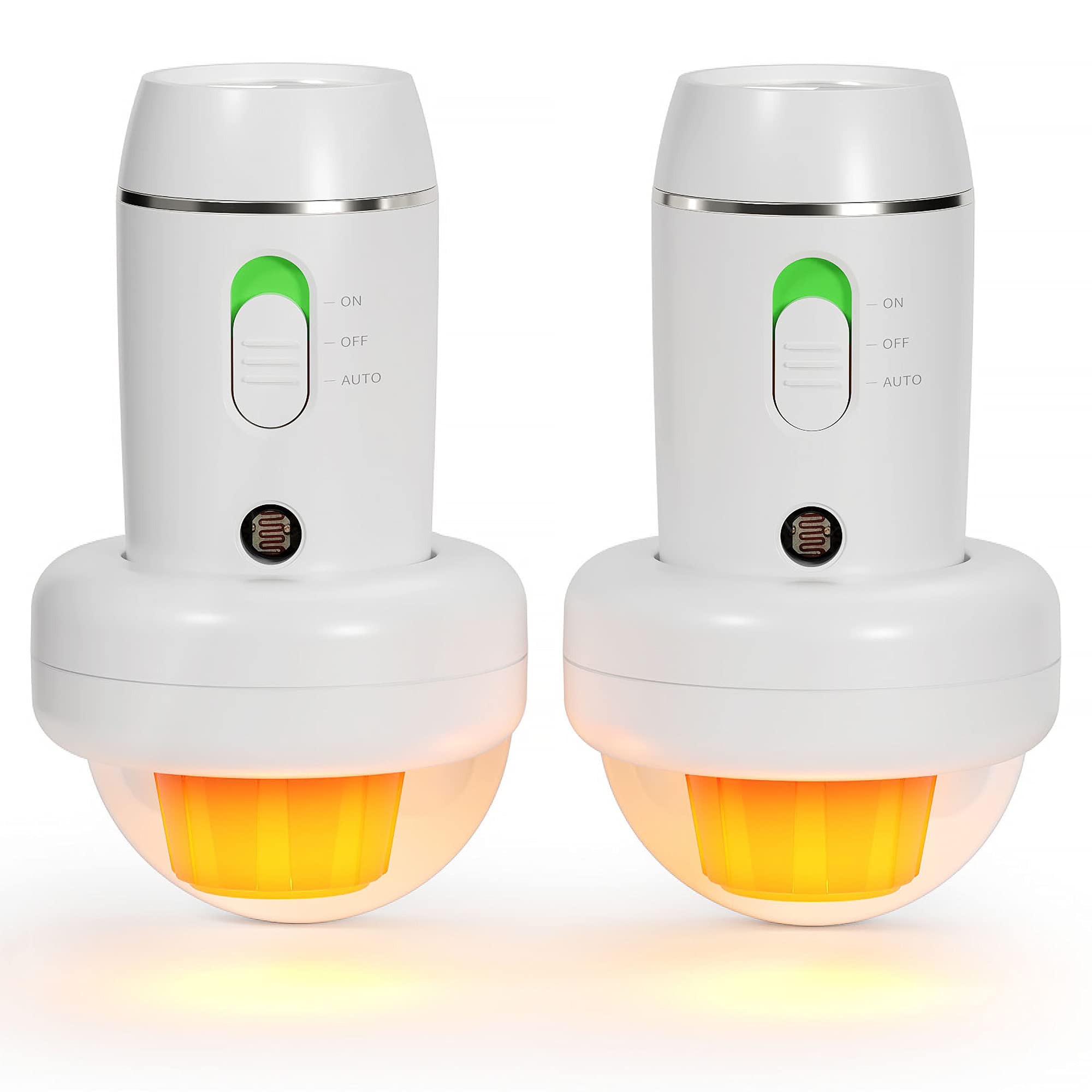 Aosbet Thovas Emergency Led Flashlight, 3-In-1 Rechargeable Power Failure Light, Multi-Function Portable Automatically Handheld Lights For Home, Lighting Sensor Night Light, 2 Packs