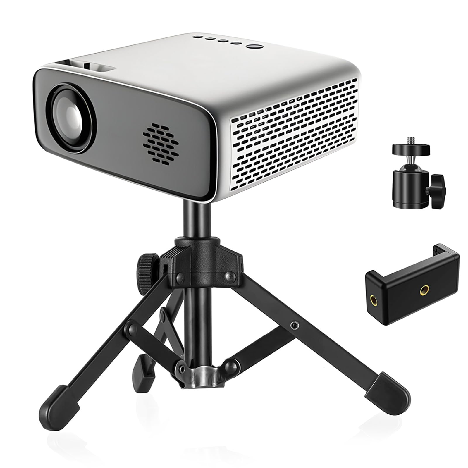 Jcwiny Mini Projector Stand - Table Top Tripod With Tilt Angle Adjustable Small Tripod For Projectors, Cameras, Dslr, Smartphones