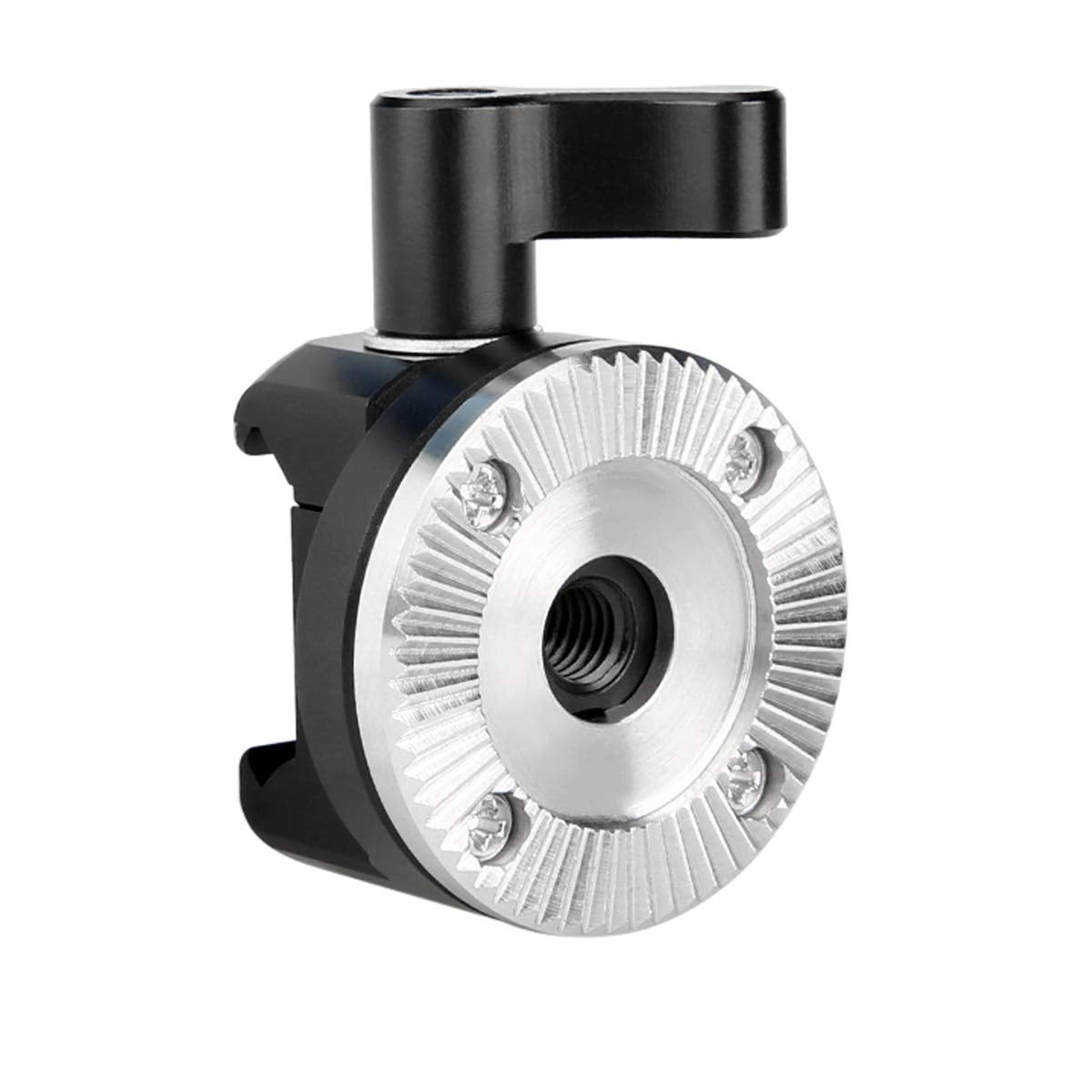 Niceyrig Nato Clamp To Rosette Mount Adapter (M6 Thread Diameter 31.8Mm) Applicable For Arri Rosette Wooden Handgrip, Quick Release And Lock