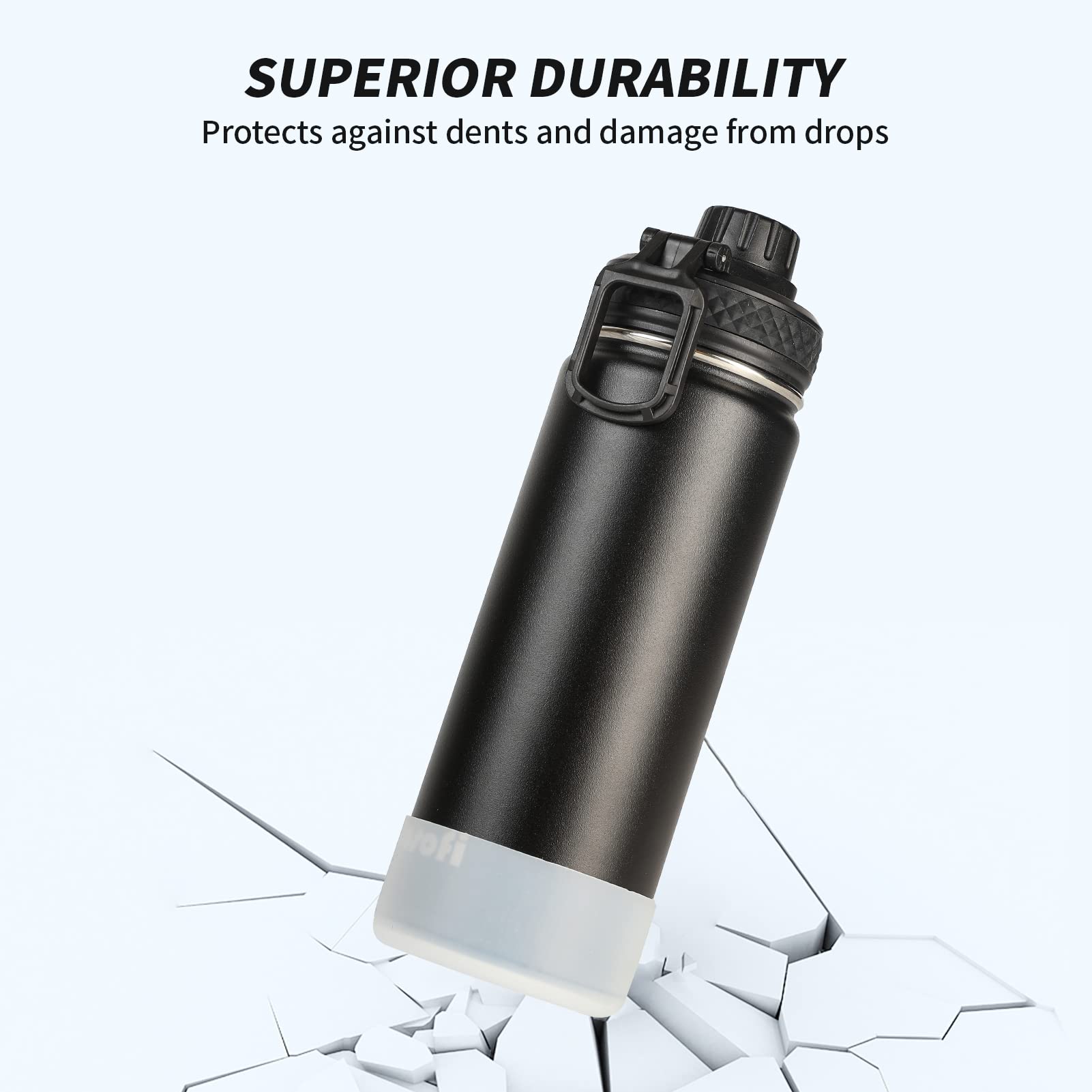 Insulated Stainless Steel Water Bottles With Leak Proof Spout Lid,Sports Water Bottle For Travel