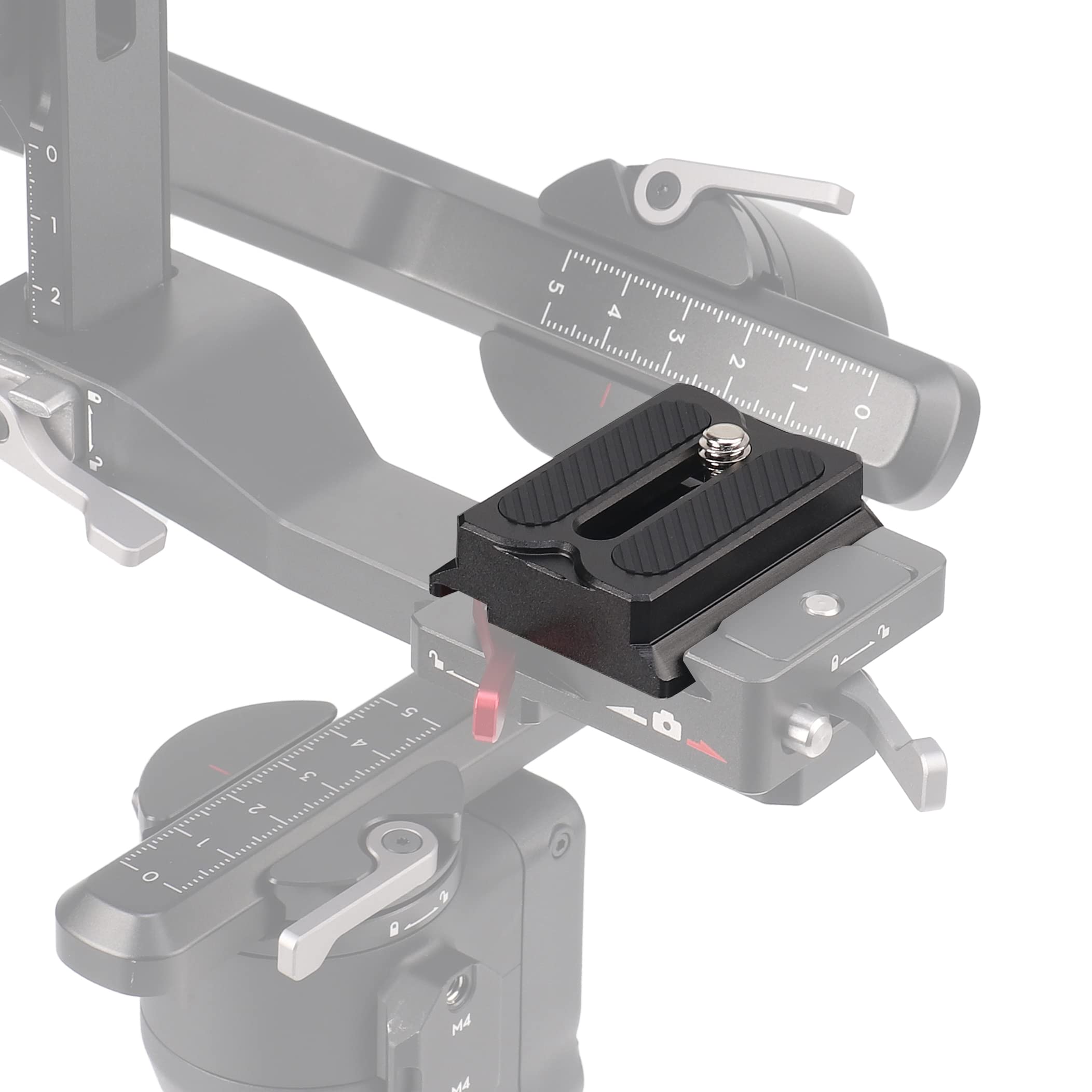 Focusfoto Upper Quick Release Baseplate Qr Plate For Dji Ronin Rs3 Mini Gimbal Stabilizer, Compatible With Rs2 Rsc2 Rs3 Pro Arca-Swiss Standard Camera Tripod Ballhead