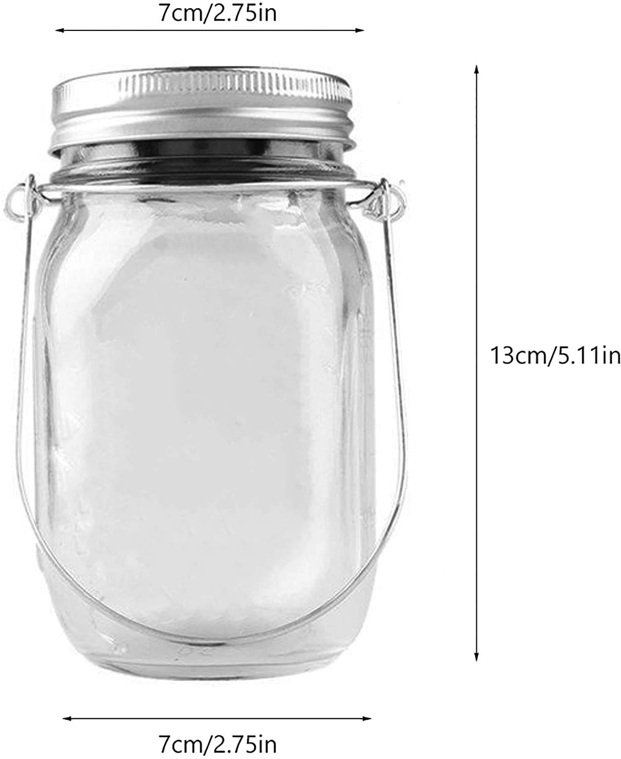 Yitee Solar Fairy Jar Lights,4 Pack 30 Led Mason Jar Decor Firefly Lights,For Outdoor Patio Garden Table Decorations Solar Lantern Mother'S Day Gift(Mason Jars/Hangers Included)