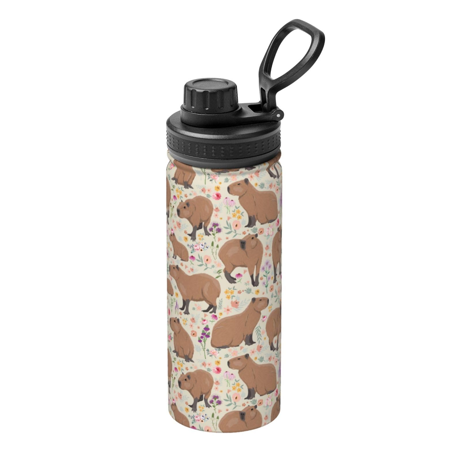 Capybara Capybara Thermos Mug Kawaii Water Bottle Stainless Steel Vacuum Insulated Bottle