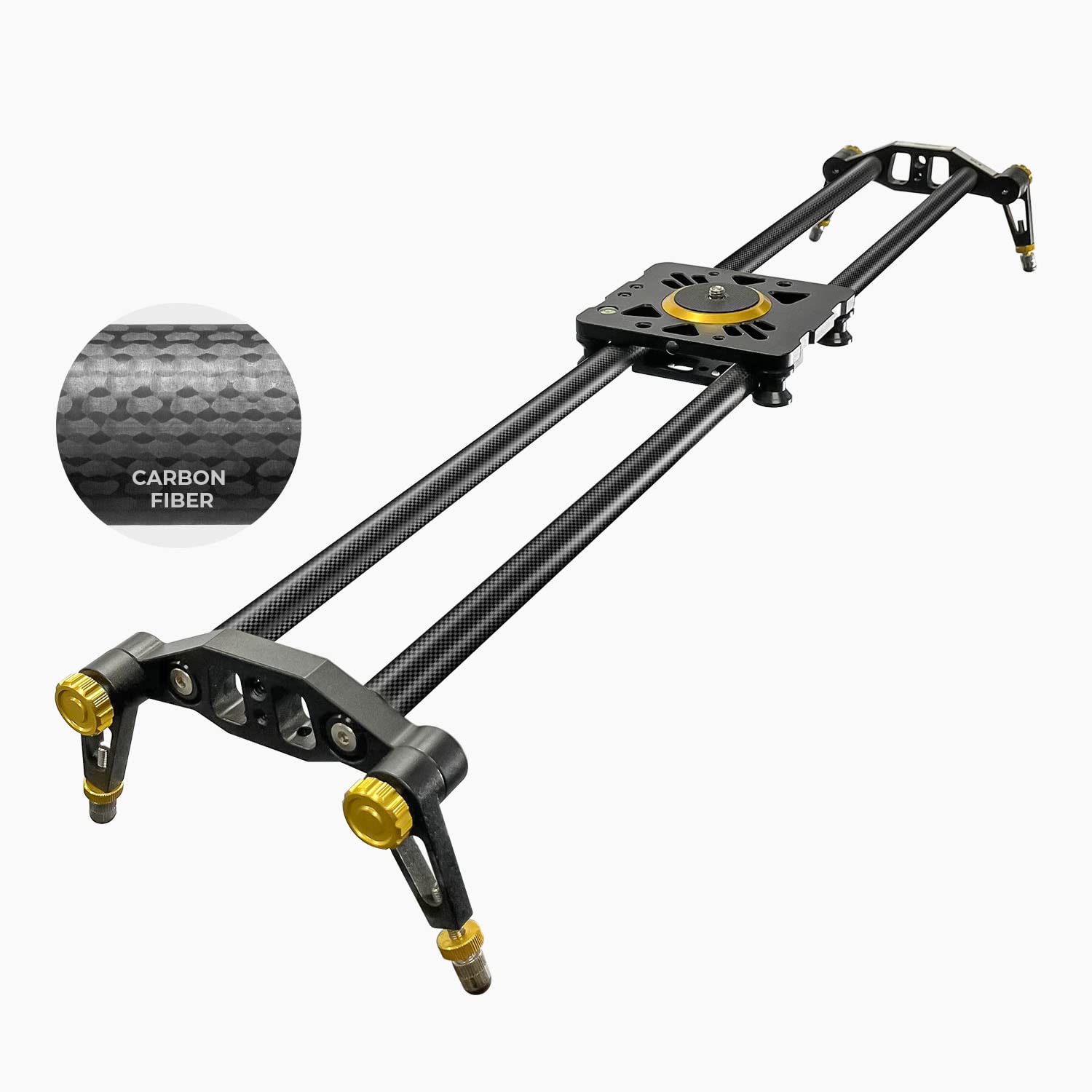 Ls Limo Studio Limostudio Limostudio 31.5 In Carbon Fiber Camera Slider, 80Cm Dolly Track Rail, Smooth Bearing Stabilizer, Height Adjustable, Spirit Level, Agg1980
