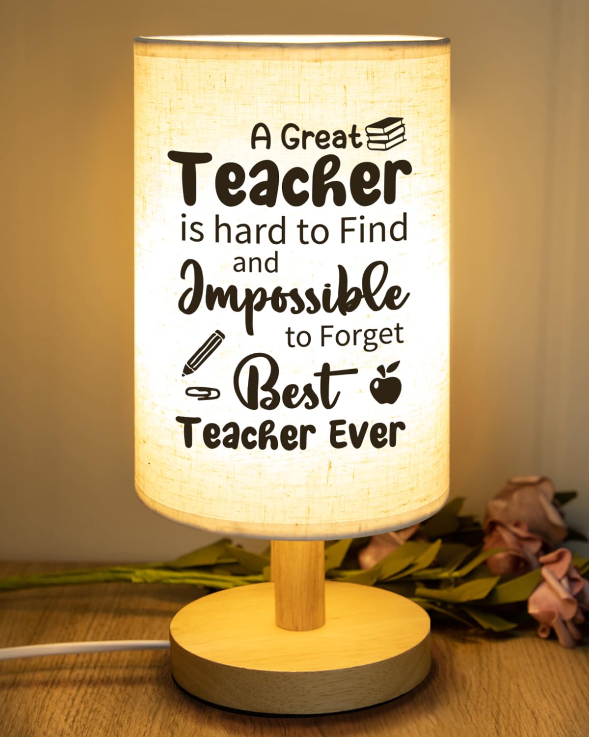 Souhoney Teacher Appreciation , Teacher Birthday , Unique For Teacher, Teacher Lamp For Home Decoration, Teacher Christmas
