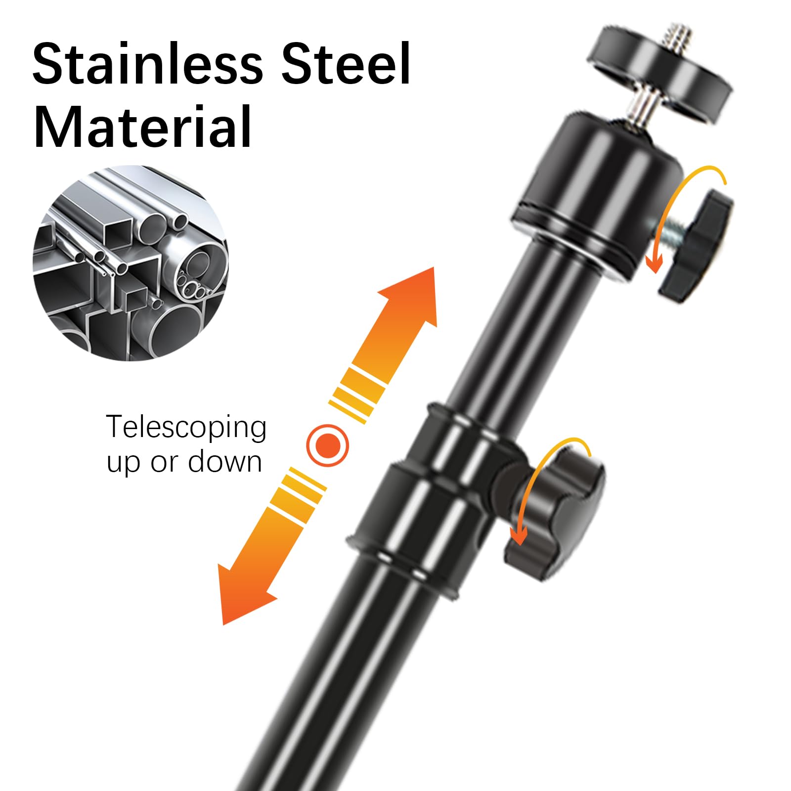 Aiuieaa 4 Pack Trail & Game Camera Mount, Game Camera Holder, Adjustable Ground Stand For Wildlife Cameras, Black Hunting Cameras Stake