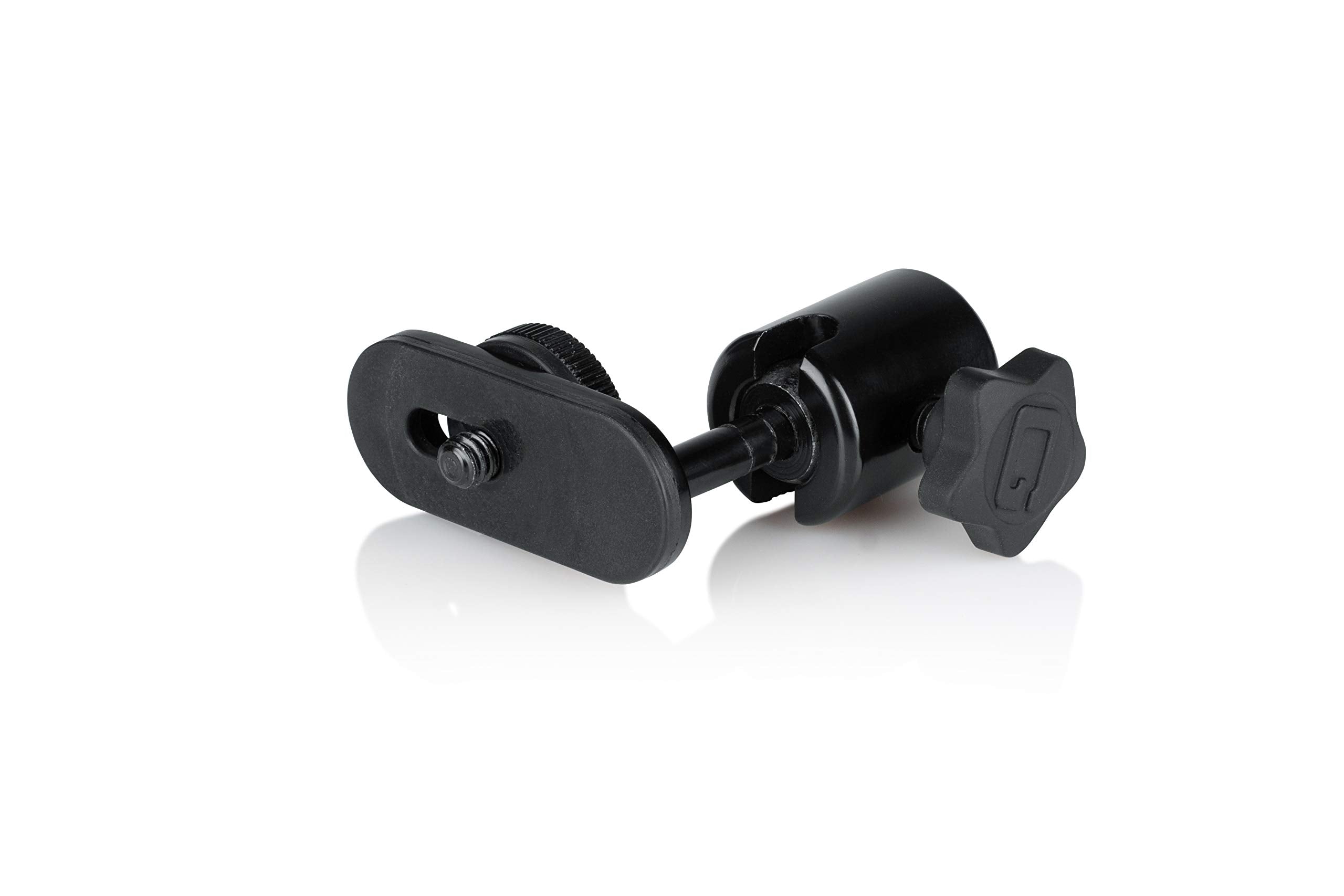 Gator Frameworks Camera Mount Mic Stand Adapter With Ball-And-Socket Head Fits Standard 1/4-20 Camera Threads (Gfw-Mic-Camera-Mt)