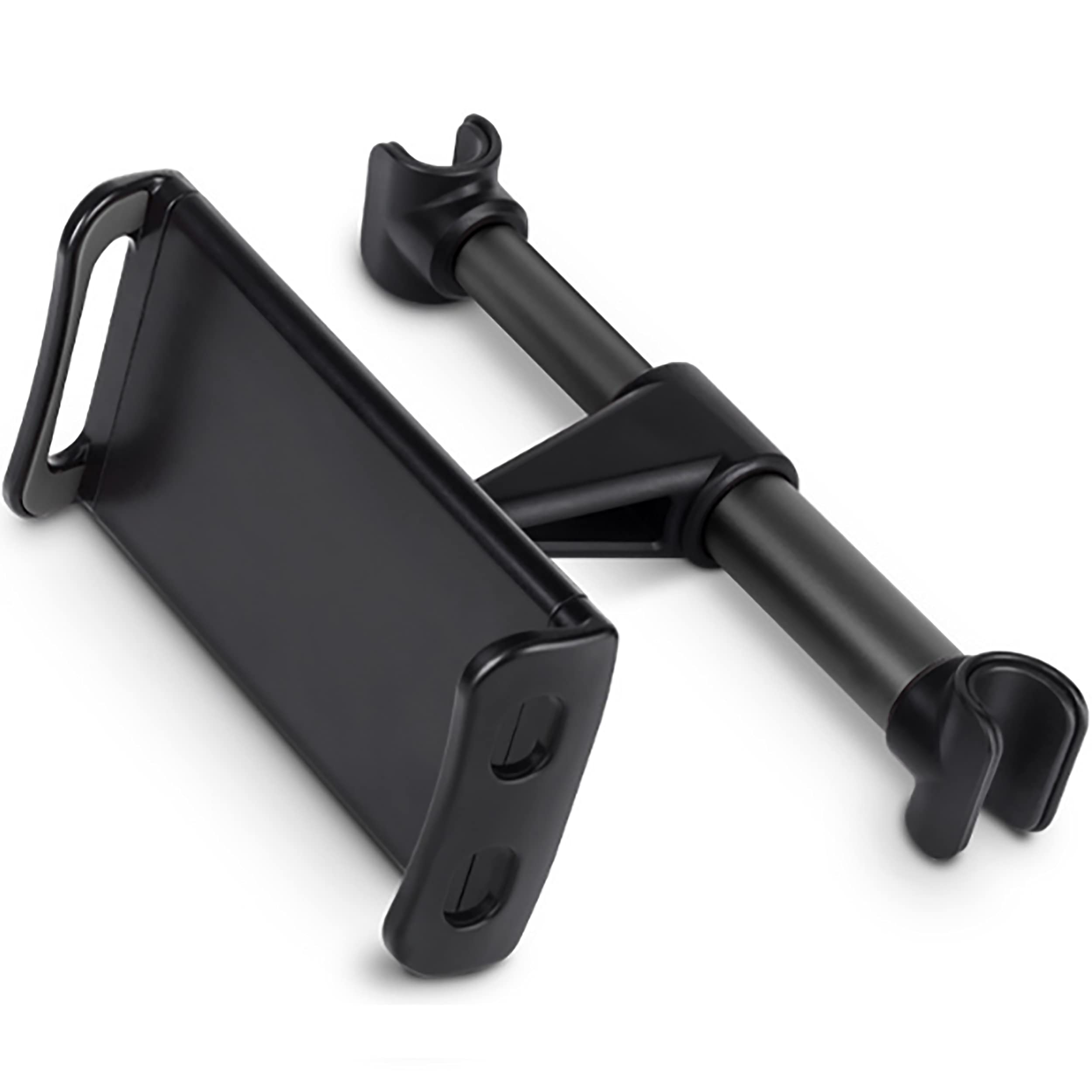 Salex Car Headrest Tablet Holder. Black Car Back Seat Baby Mobile Phone Holder. Universal Baby Head Rest Bracket For Kids. Adjustable Tablet Clamp Mount For Apple Iphone, Ipad Air Mini, Samsung Tab.