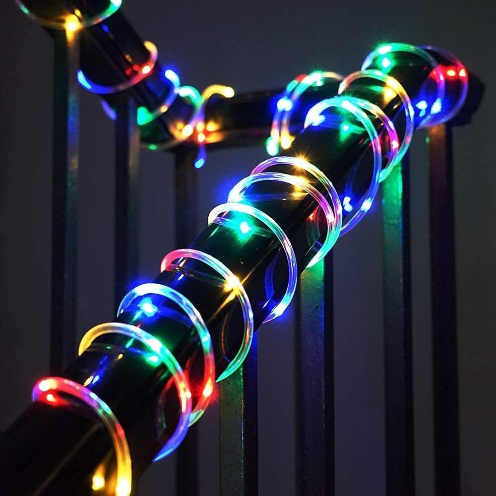 Singchungte Solar Colorful Rope Lights, 66Ft 200 Led Waterproof Rope Lights For Outside, Solar Rope Light Outdoor Indoor, Rope Lights For Outdoor Wedding Garden Holiday Lights Decoration(Multicolor)