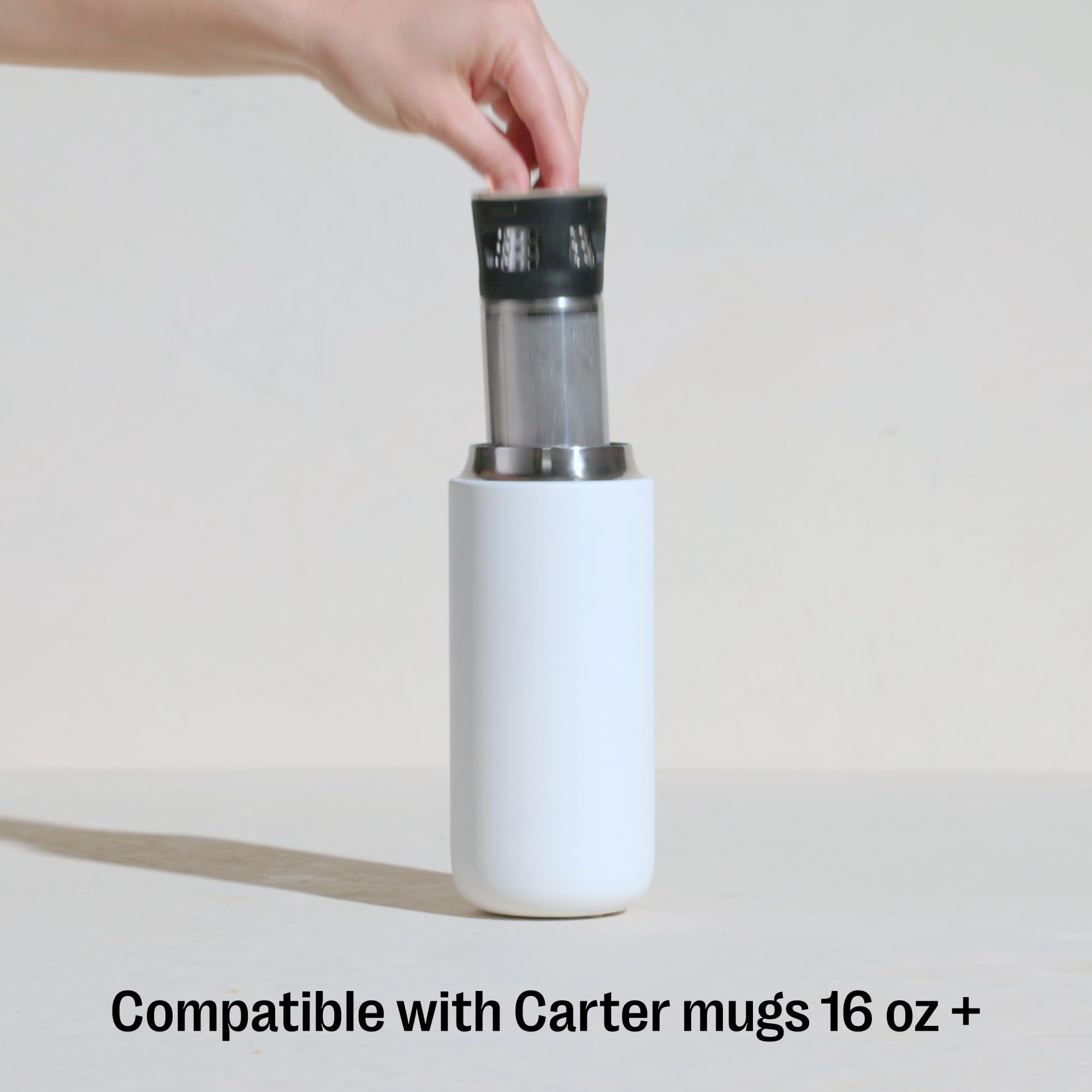 Fellow Carter Tea + Cold Brew Infuser & Carter Move 16 Oz Tumbler Set - Steep Tea On-The-Go