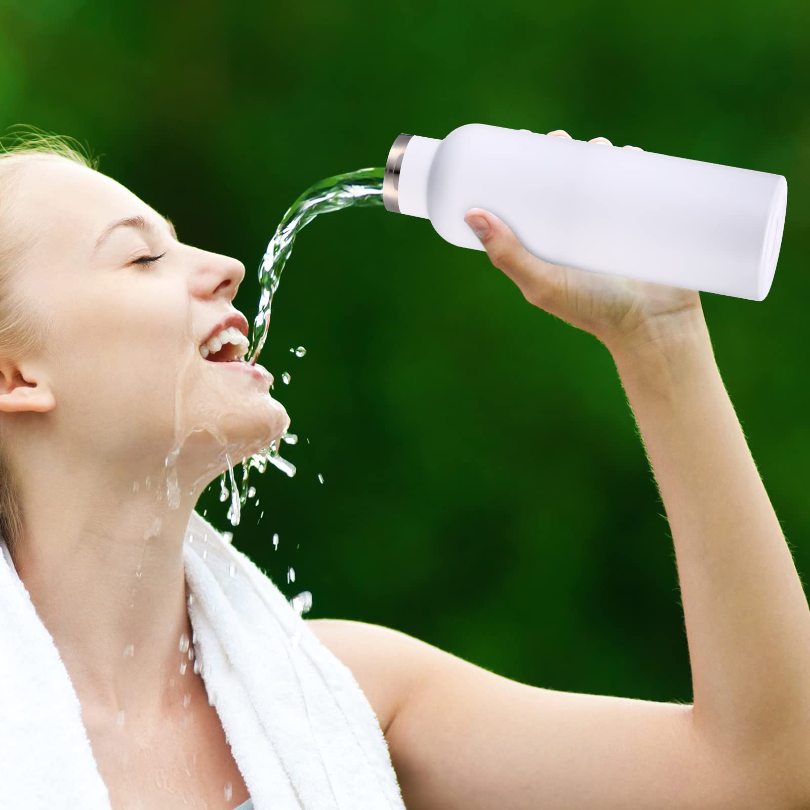 10 Pack Insulated Water Bottle 20 Oz Stainless Steel Sport Bottle Bulk Double Wall Metal Reusable