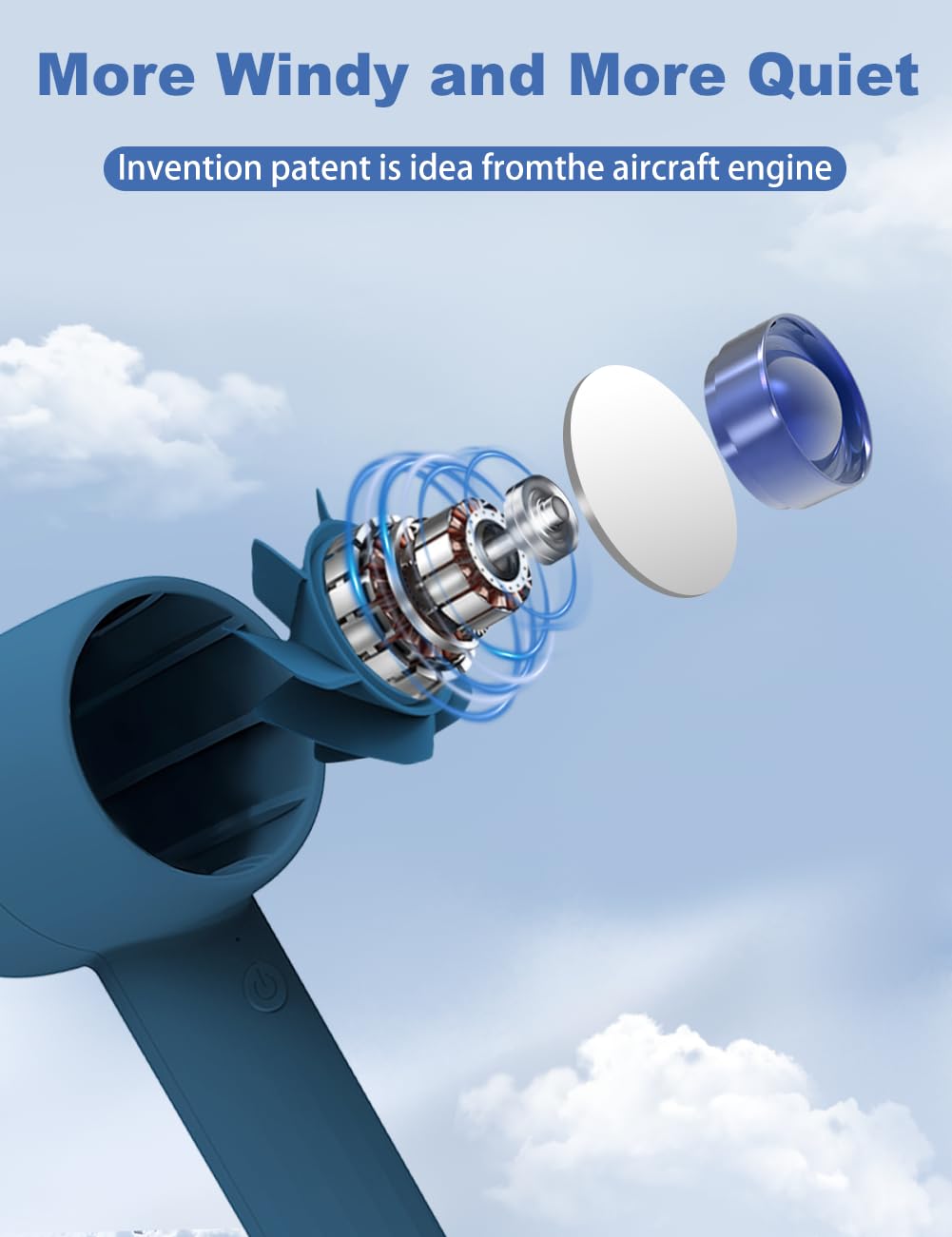 Handheld Fan With Aromatherapy, Portable Hand Held Fan With 2000Amh Usb Rechargeable Battery