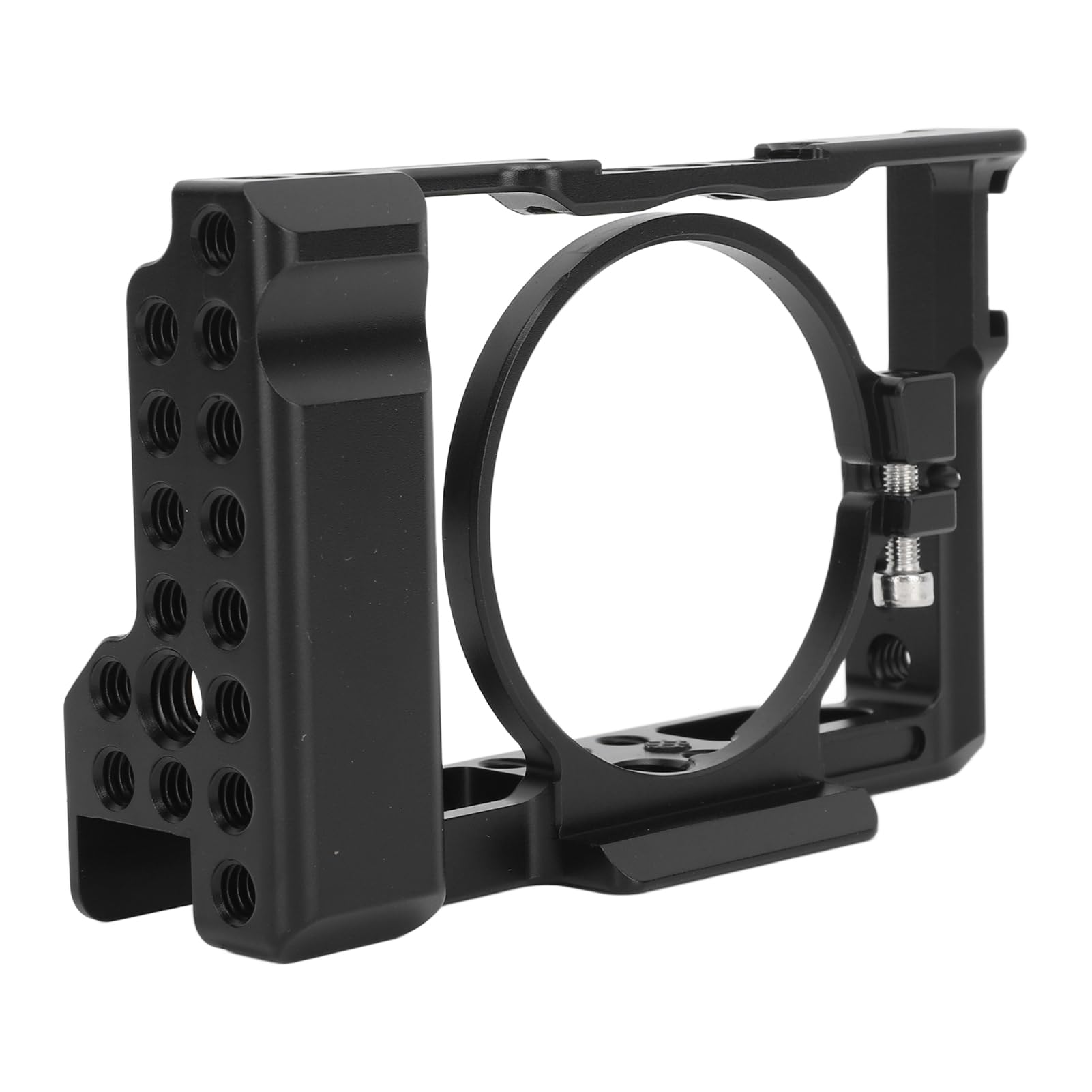 Gowenic Camera Cage, Aluminum Hollow Video Camera Rig With Cold Shoe Interface, Compatible With Rx100 M1 M2 M3 M4 M5 M6 M7 Cameras