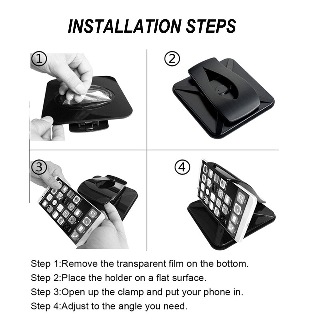 Aonkey Cell Phone Holder For Car, Dashboard Anti-Slip Vehicle Gps Car Mount Universal For All Smartphones, Compatible Iphone Xr Xs Max X 8 7 6S Plus, Galaxy S10/S9 Plus S8 Note 9/8, Lg V30, Pixel 3 Xl