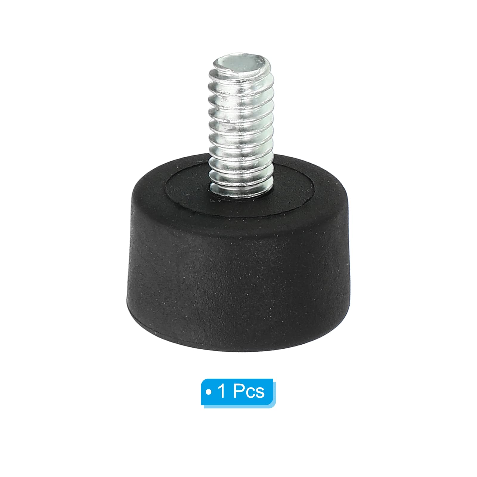 Patikil Universal 1/4" X 1" Rubber Tripod Feet, Anti-Slip Tripod Replacement Parts For Camera Tripods Monopod, Black