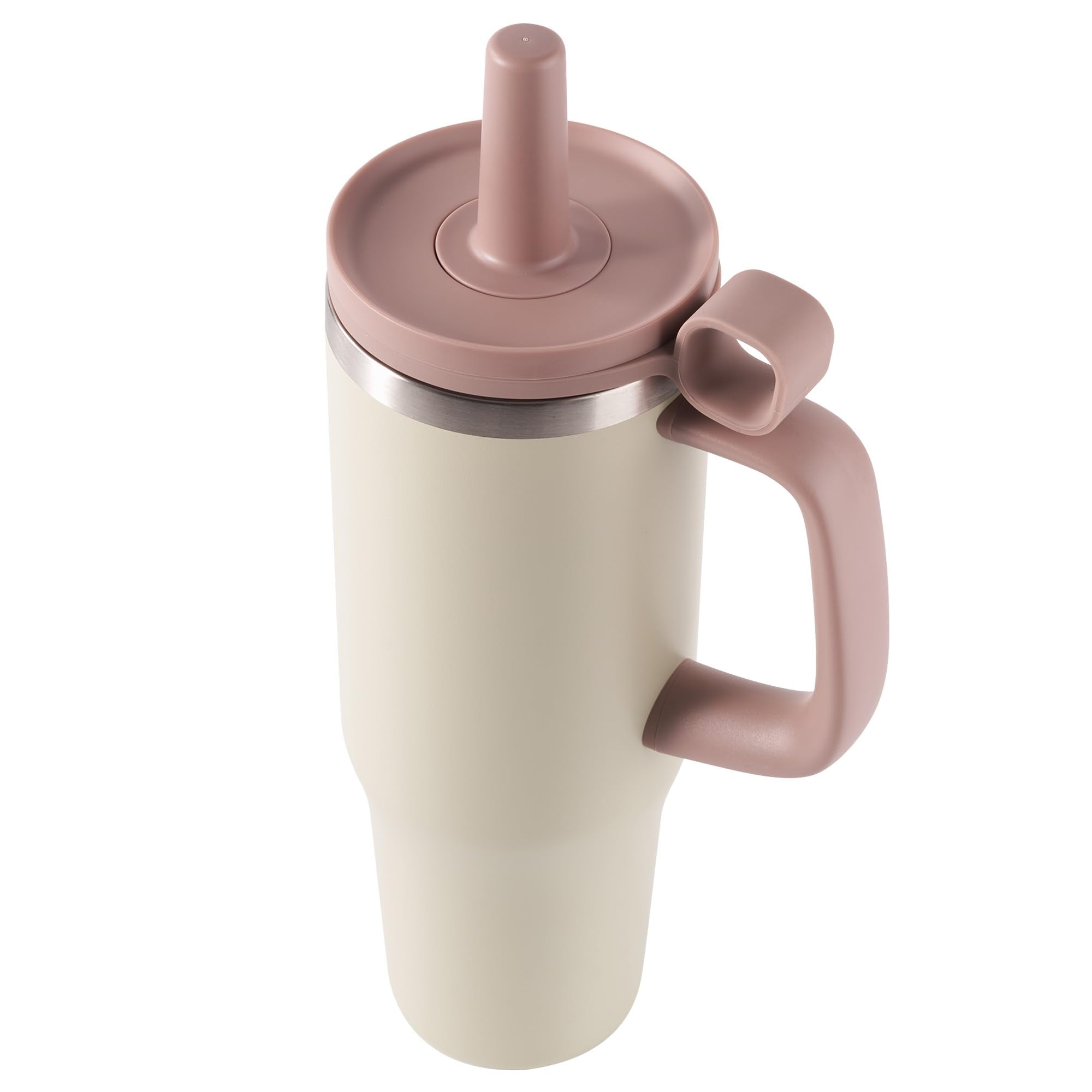 32Oz Water Bottle With Straw, Tumbler With Handle & Lid, Insulated Water Bottle With Straw Cover