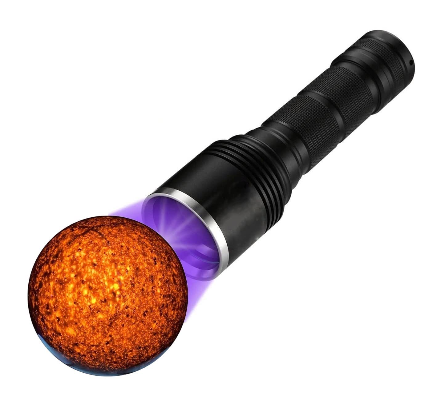 Sbotton Professional Yooperlite Flashlight, 15W 365Nm Flashlights Usb Rechargeable Blacklight, For Irradiating Stones And Yooperlites Hunting