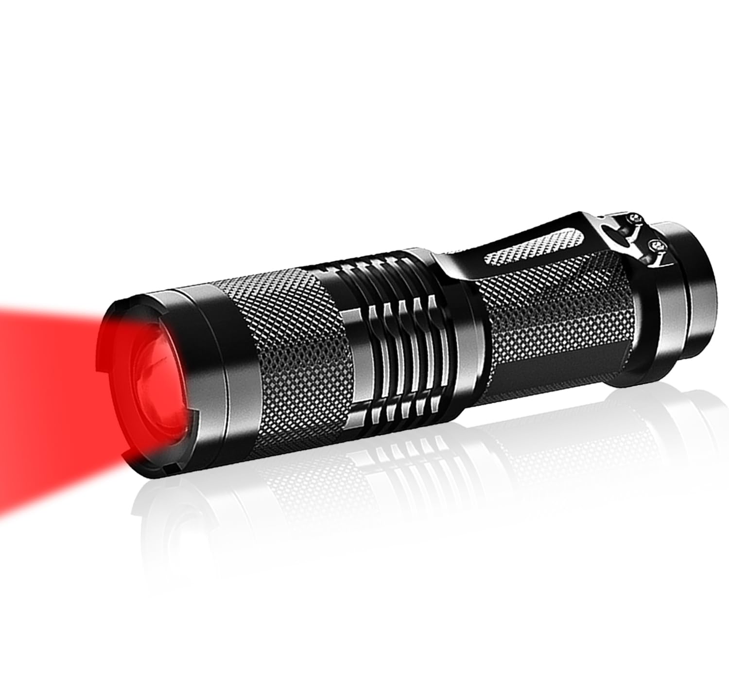 Hyvczp High Power Red Led Flashlight Powerful Scalable 3 Modes Red Light Torch For Astronomy, Aviation, Night Observation
