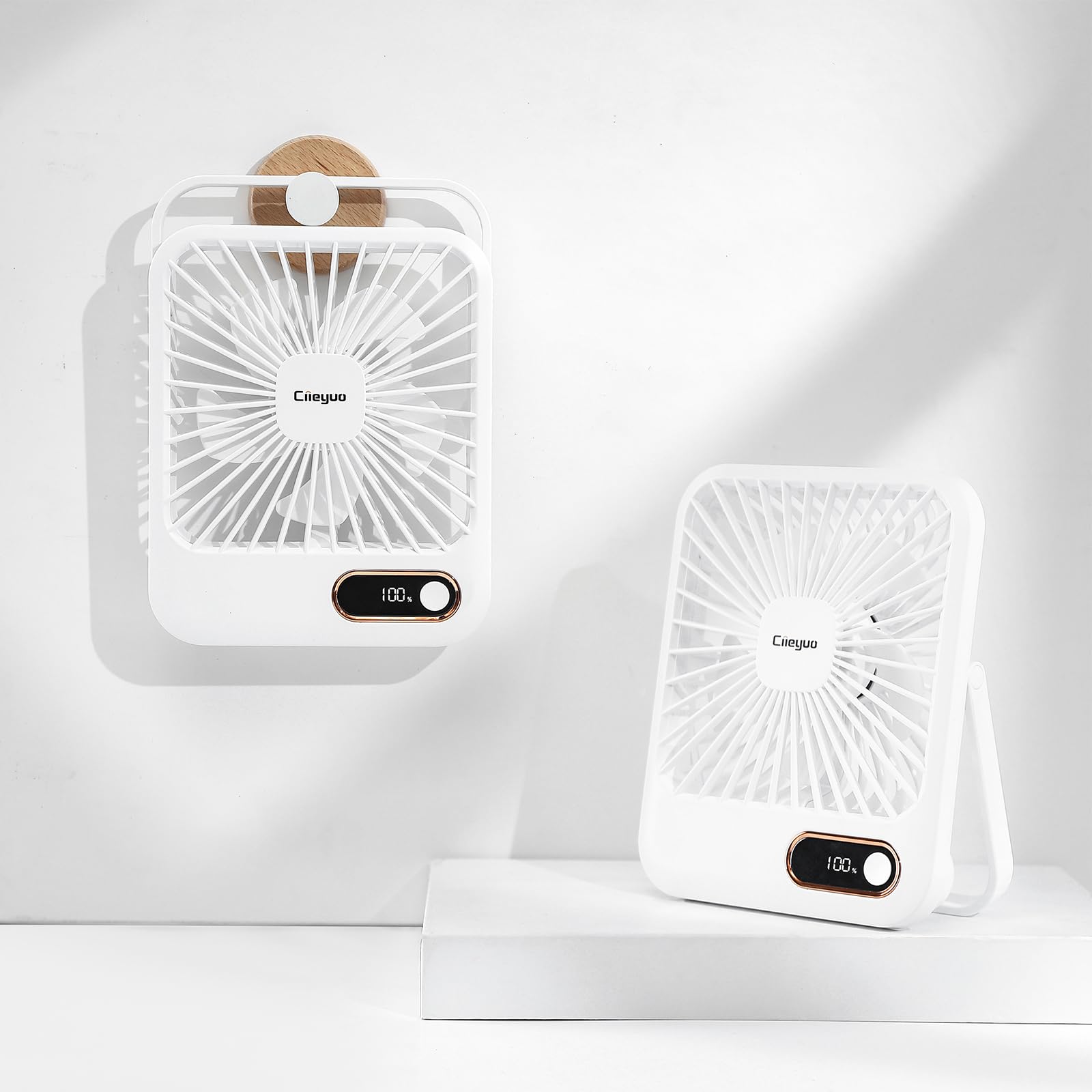 Cruise-Approved Fan Compact Ultra Thin Travel Fan For Sleeping Rechargeable With 180° Rotating - Koospark