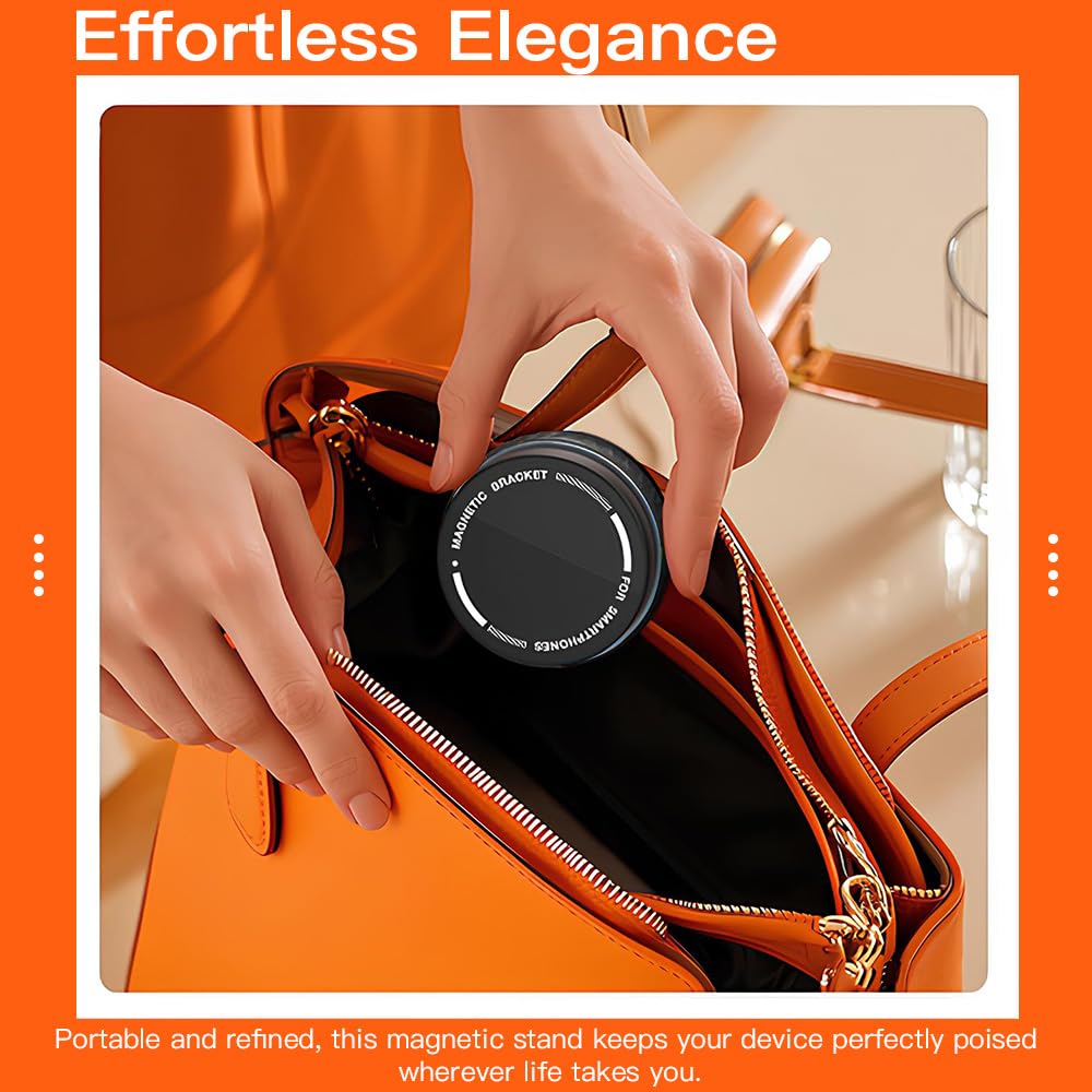 Vosatron Vacuum Suction Magnetic Car Phone Holder For Magsafe, 66Lbs Strongest Suction Cup Phone Holder, 360° Adjustable Magnetic Car Phone Mount, Quick Release Cell Phone Holder For All Phones/Smooth Surface