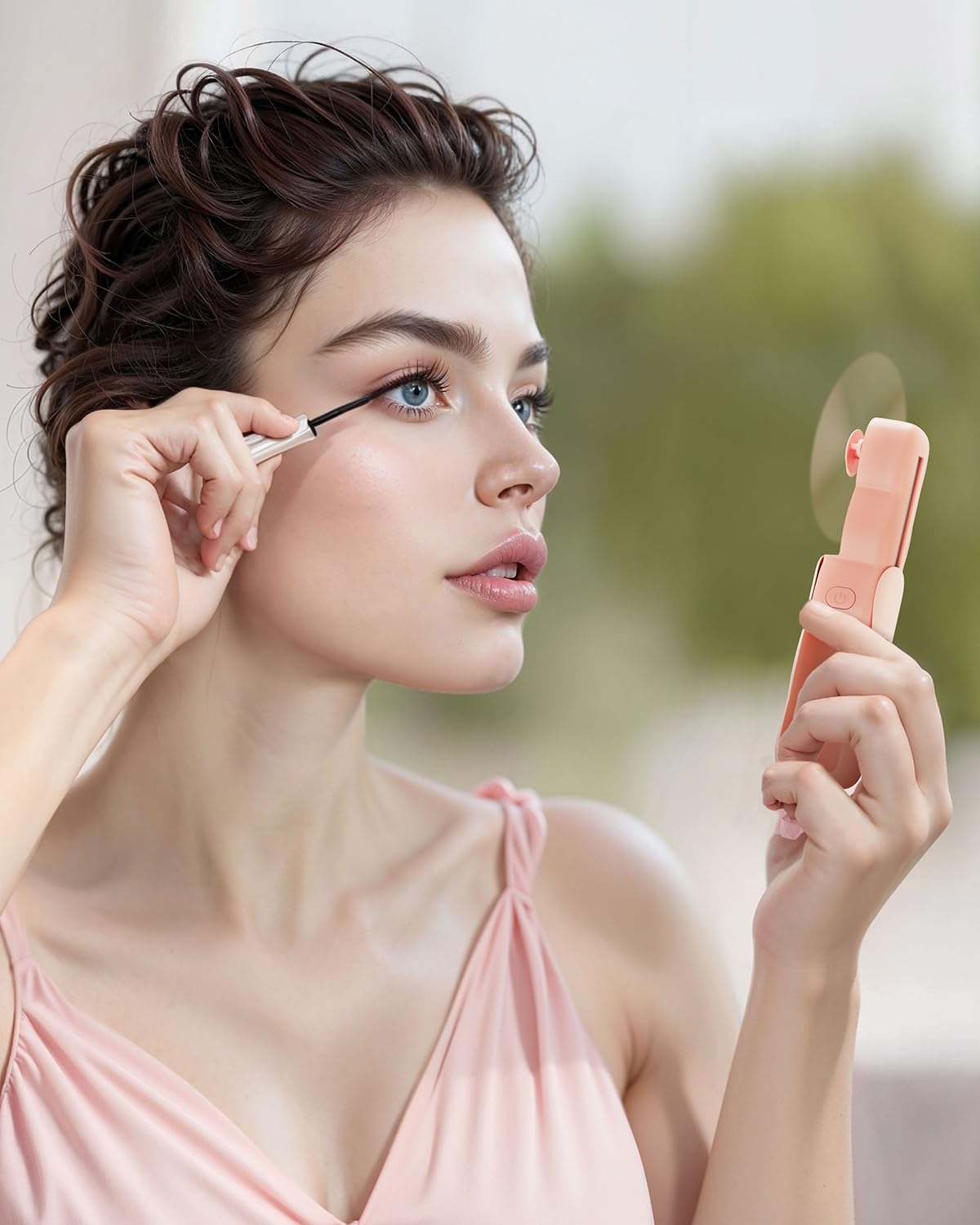 Gaiatop Portable Handheld Fan, Cute Clouds Mini Slide Fan, 3 Speed Usb Rechargeable Small Hand Fan