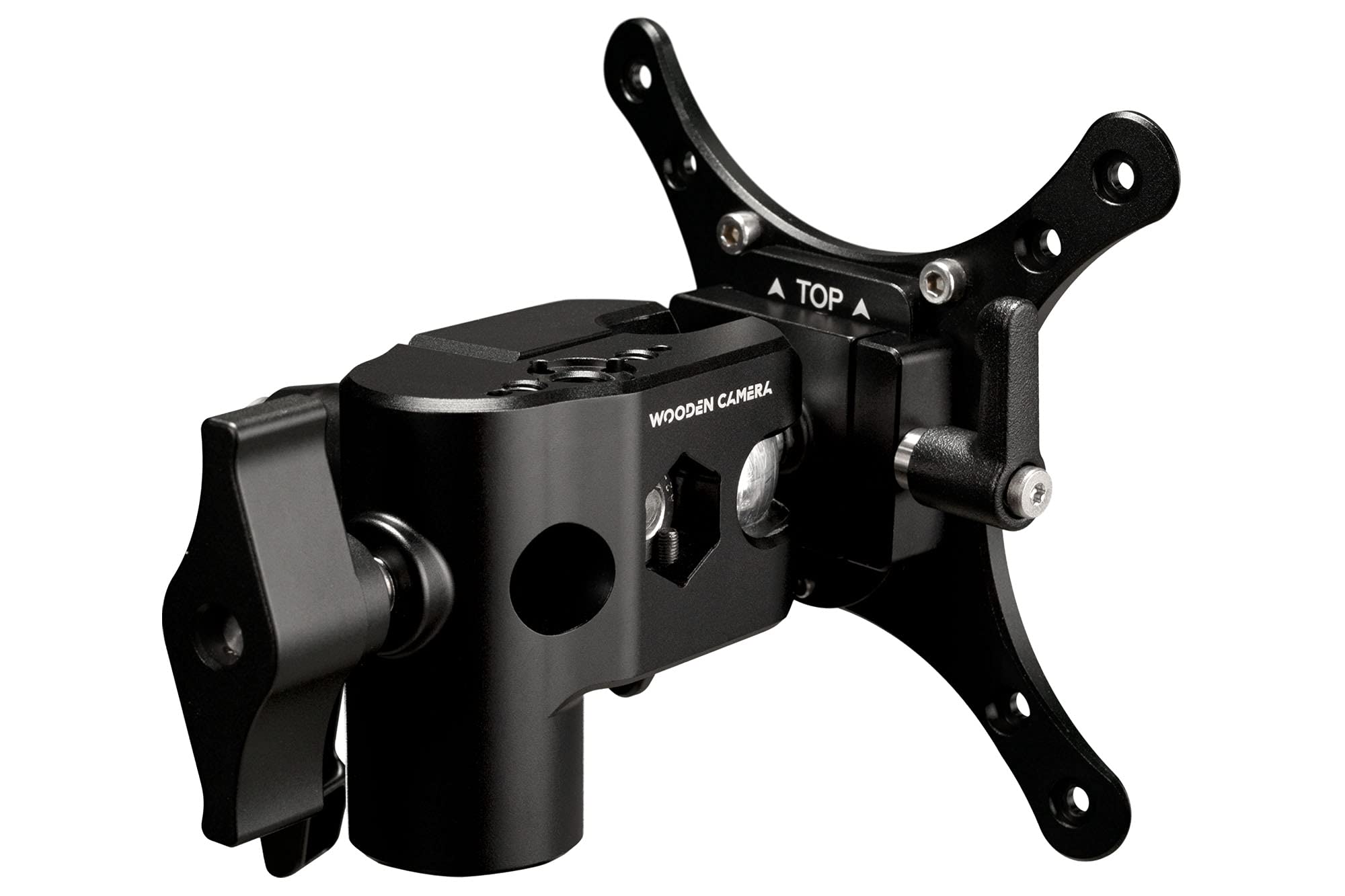 Wooden Camera Ultra Qr Articulating Monitor Mount (Baby Pin, C-Stand) For Production Monitors, With Quick Release And Arca Swiss Dovetail Clamp