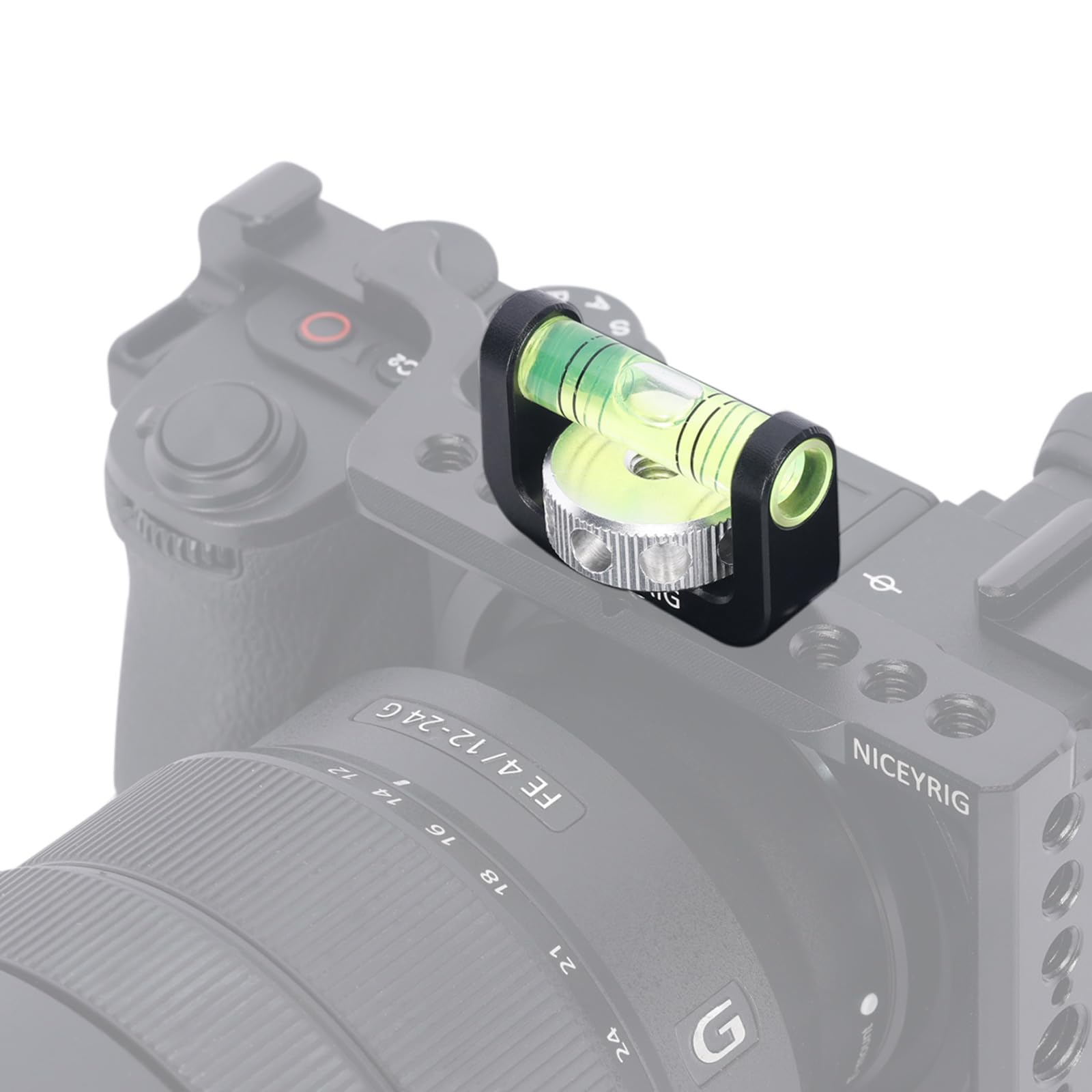 Niceyrig Bubble Level For For Arri Thread Mount, Camera Bubble Spirit Level Applicable For Sony, Canon, Panasonic Camera Cage, Handle Grip - 572