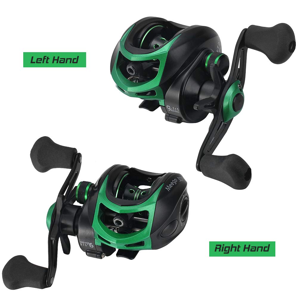 Funien Lightweight High Speed 9.1:1 Gear Ratio Baitcast Fishing Reel 19+1 Ball Bearings Baitcasting Fishing Reel Baitcaster Tackle