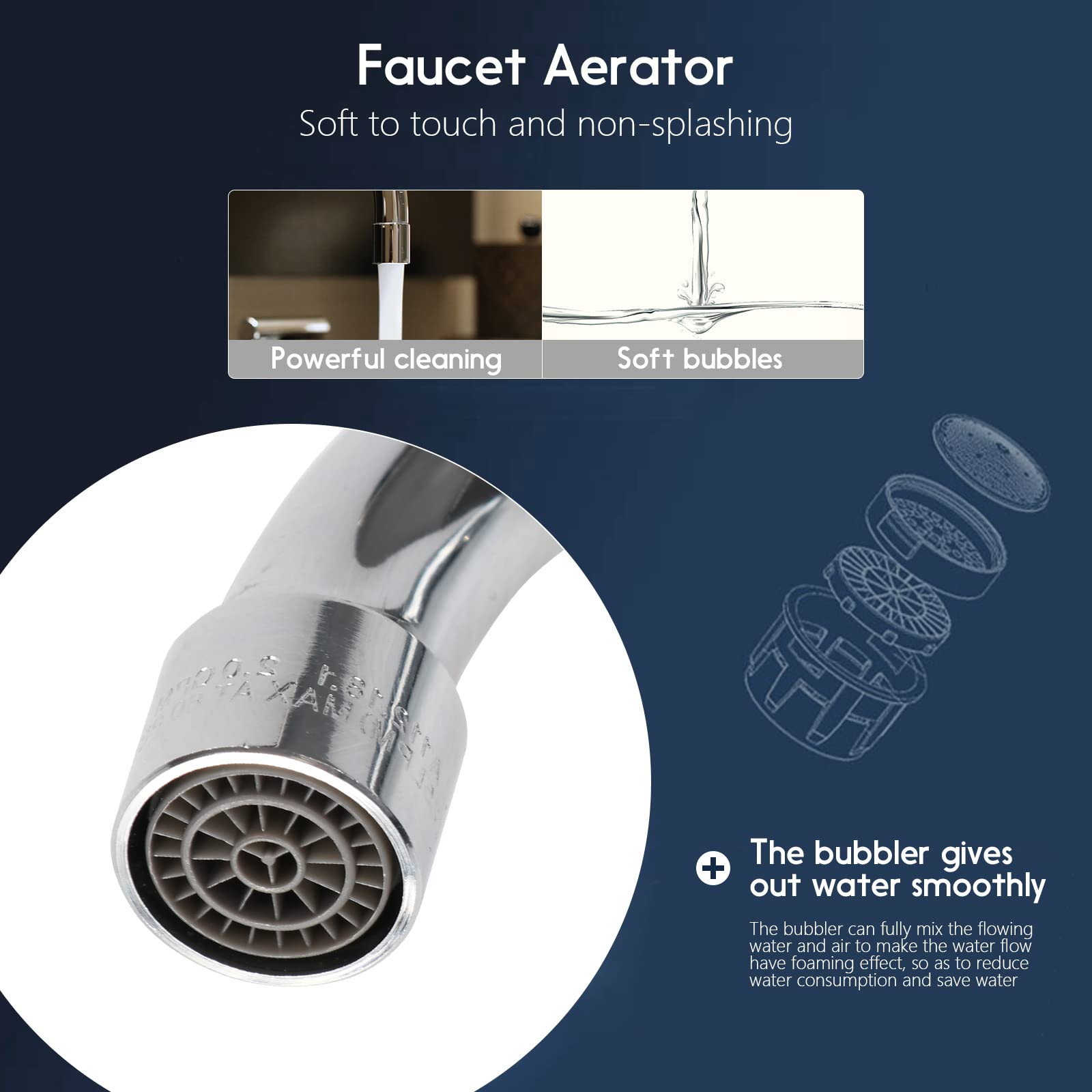 Zkdausdo 4 Inch Center Commercial Sink Faucet Wall Mount With 10" Swivel Spout & Ceramic Valve, Kitchen Hand Sink Faucet, 1/2" Npt Male Inlet, Brass Constructed & Chrome Polished, Dual Lever Handles