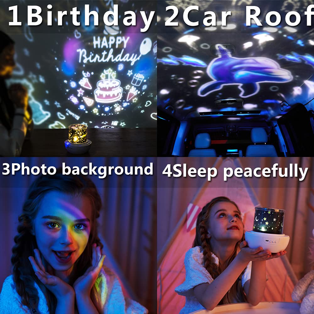 Kelahouse Dinosaur Star Projector For Kid, Kids Constellation Galaxy Projector,Boys Girls Usb Night Light, 360 Degree Rotating Nebula Starry Sky Night Light Projection Lamp
