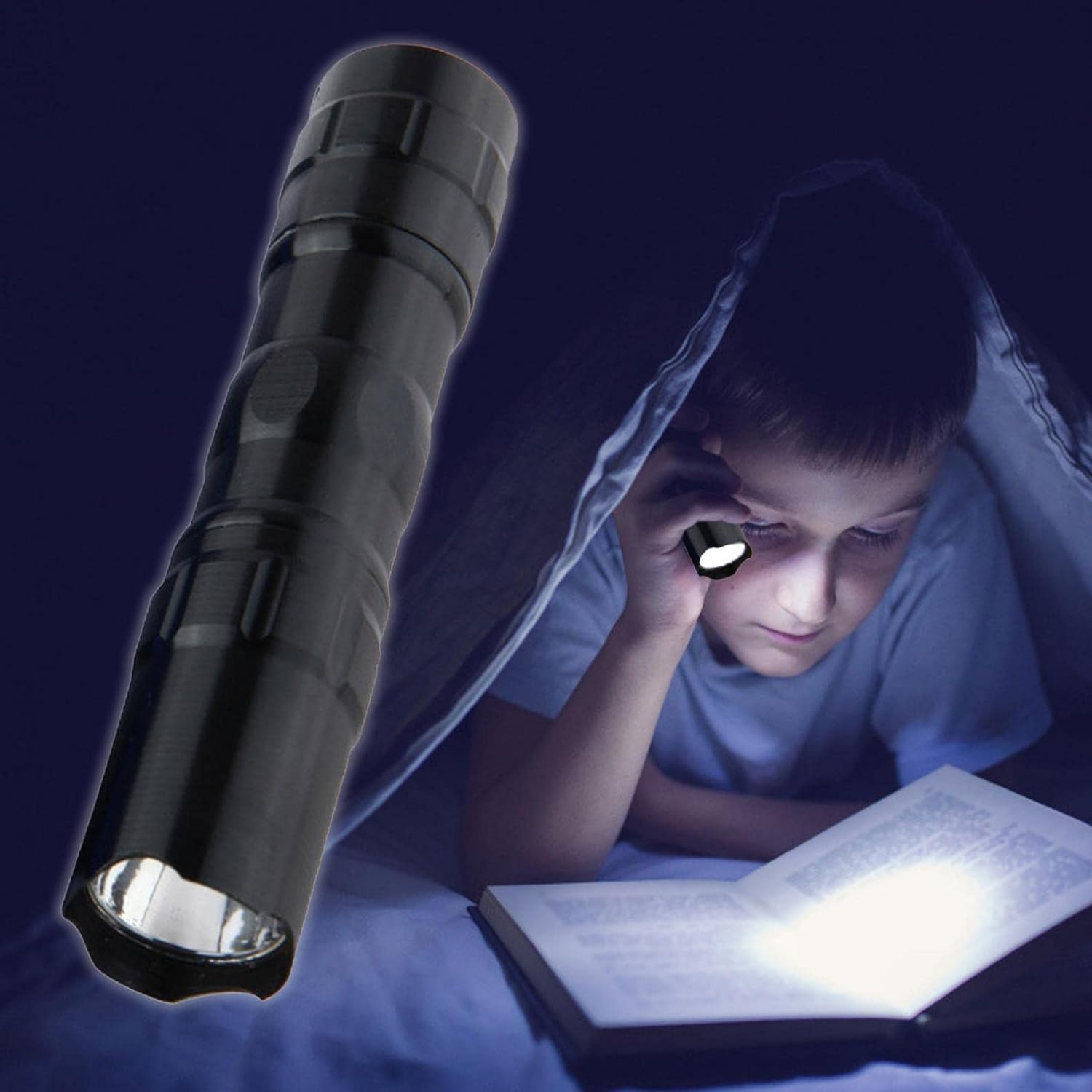 Ganpub Black Mini Small Led Flashlights,Waterproof Ultra Bright Flashlight Torch For Camping Hiking Not Included Battery Black Mini Flashlight Mini Flashlight