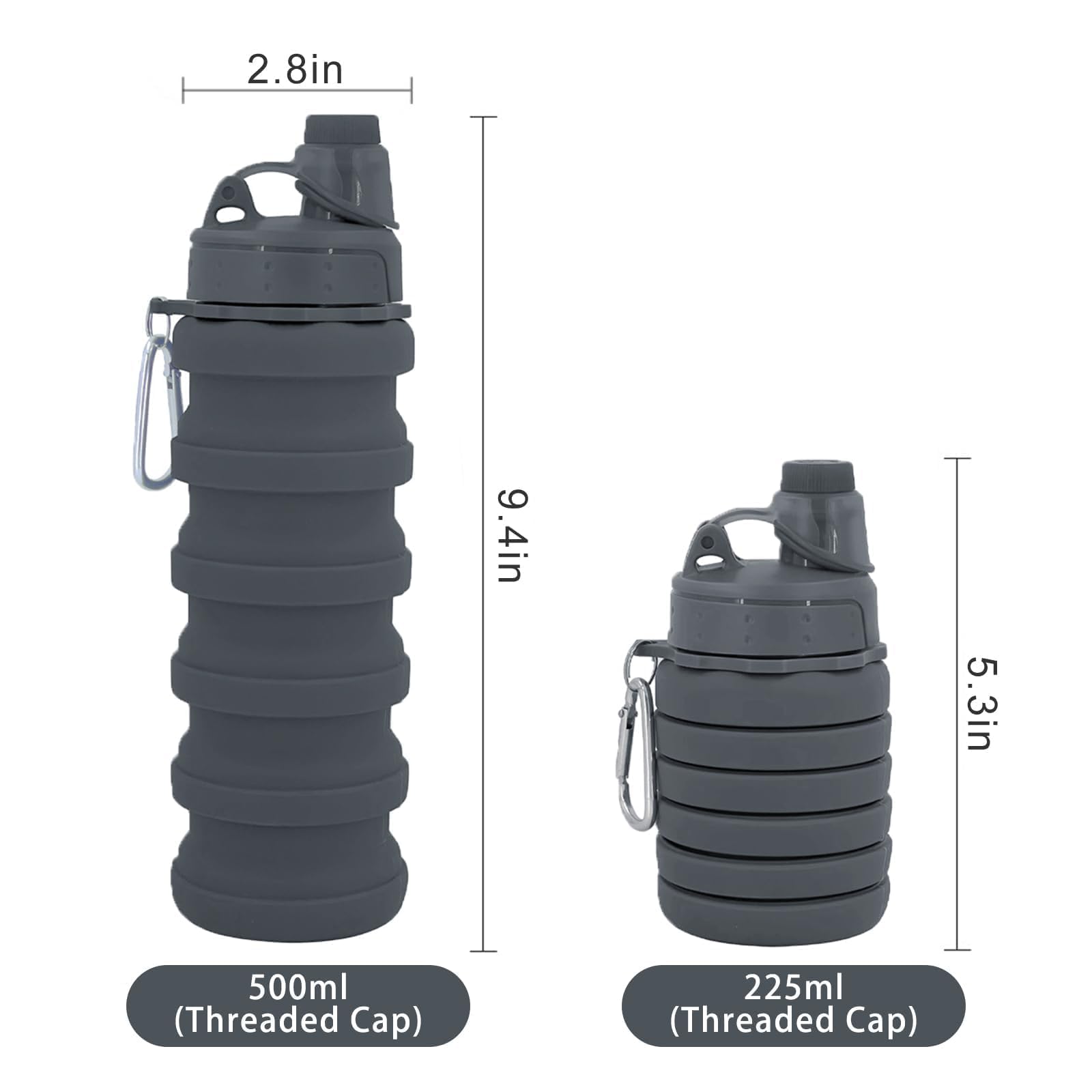 Collapsible Water Bottles Travel Water Bottle Sports Portable Sport Water Bottle Reusable