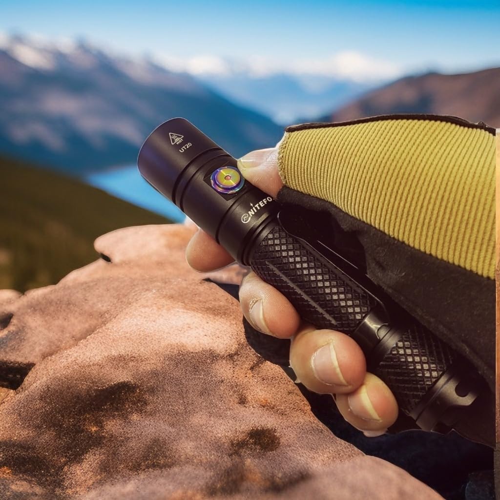 Nitefox Rechargeable Led Flashlight Bright Pocket Flashlight 1500Lm Handheld Flashlight Waterproof For Everyday Carry Indoor/Outdoor Hiking,Camping,Security,Emergency...(Ut20)