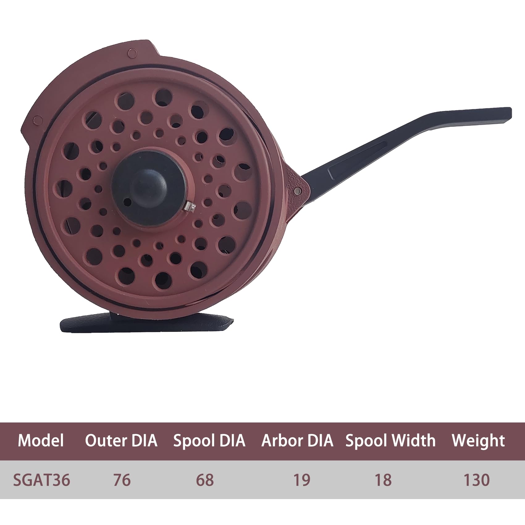 Aventik Semi-Automatic Fly Fishing Reel With Drag Adjustment Super Light Rapid Automatic Trigger System Graphite Nymph Fly Rod Reel For Freshwater Trout Fishing