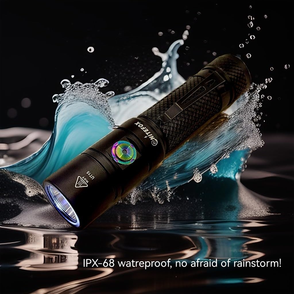Nitefox Rechargeable Led Flashlight Bright Pocket Flashlight 1500Lm Handheld Flashlight Waterproof For Everyday Carry Indoor/Outdoor Hiking,Camping,Security,Emergency...
