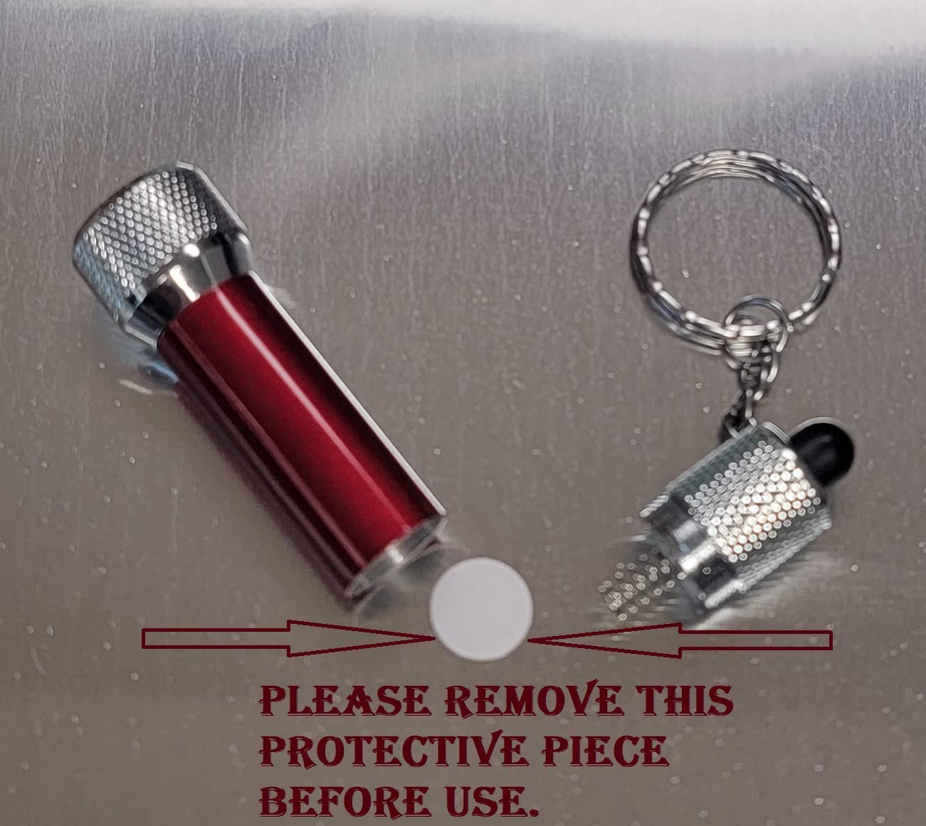 Zugar Land 2.5" Flashlight Keychain (8 Pack) 5 Led Lights Bright Flash Light. Great Party Favor. Batteries Installed. (8)