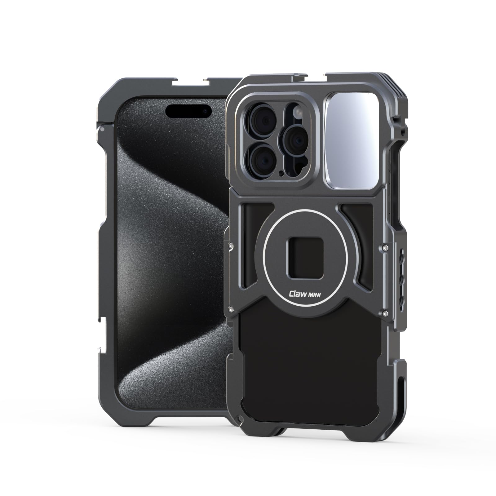 Vrig Iphone15 Promax All Metal Mobile Phone Rabbit Cage Handheld Horizontal And Vertical Shooting Bracket Stabilizer For Photography Professional Anti Shake Assistant Multifunctional Expansion Handle