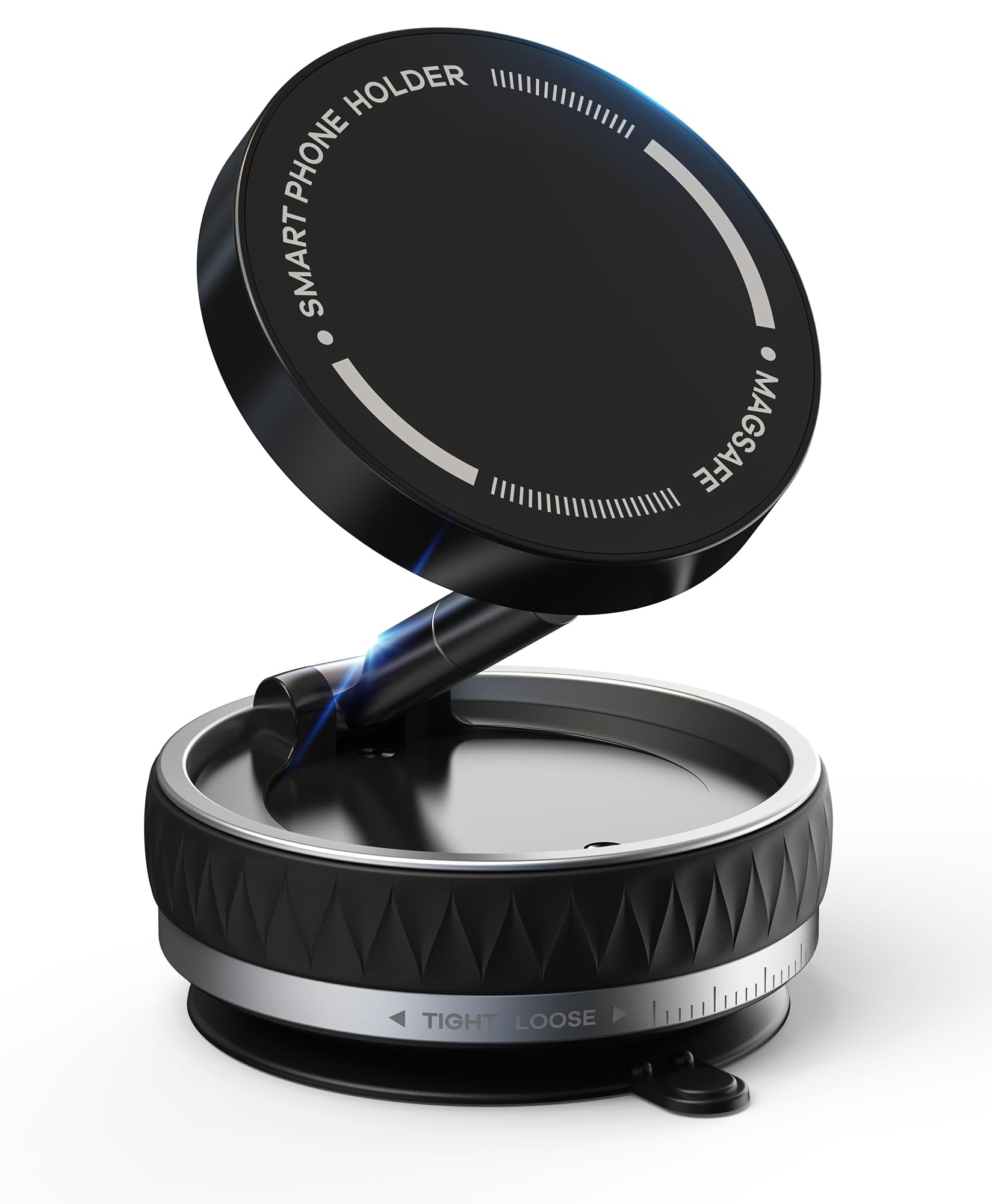 Vosatron Vacuum Suction Magnetic Car Phone Holder For Magsafe, 66Lbs Strongest Suction Cup Phone Holder, 360° Adjustable Magnetic Car Phone Mount, Quick Release Cell Phone Holder For All Phones/Smooth Surface