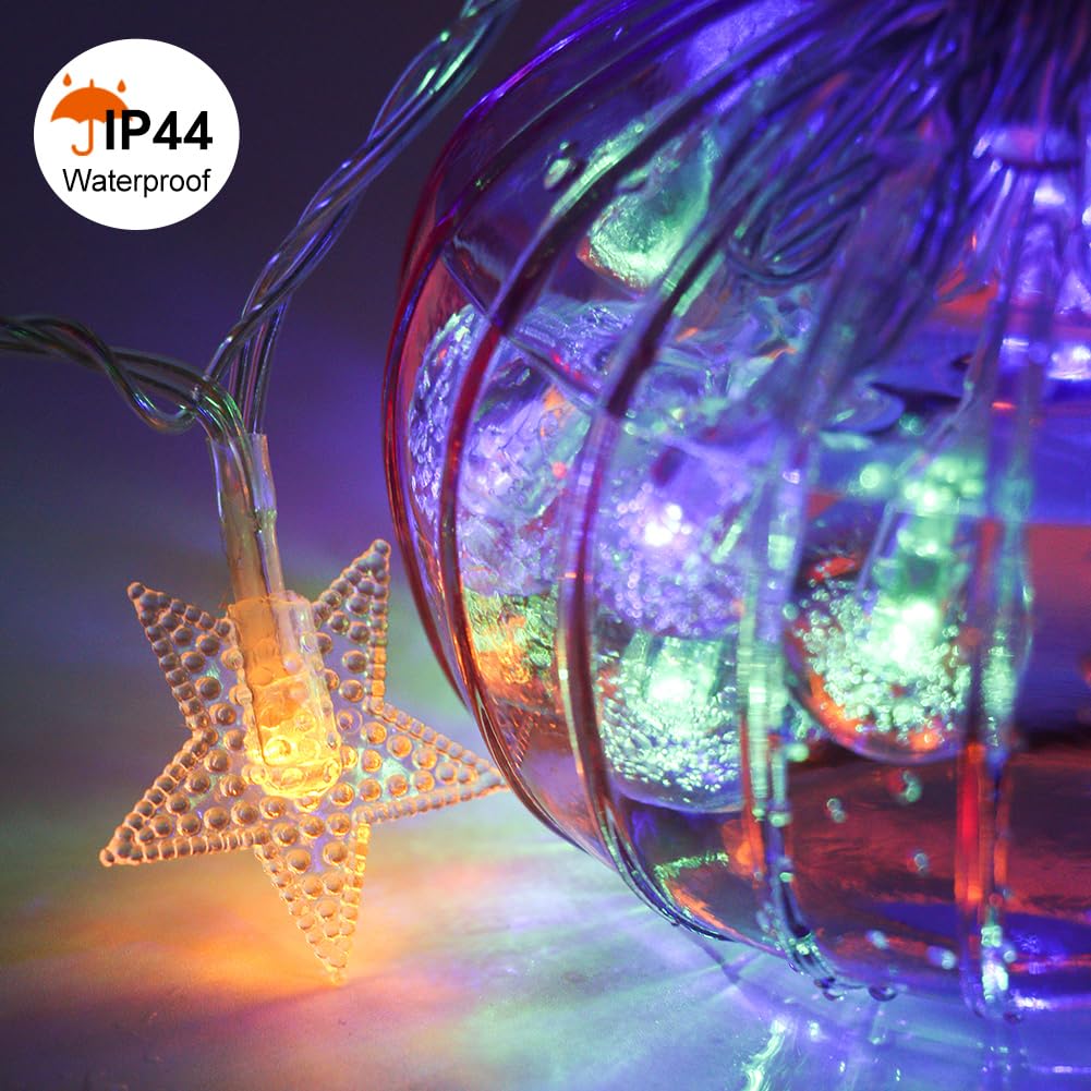 Hconce Led Globe Crystal Color Changing String Lights Battery Operated 33 Ft 80 Led Fairy Lights With Remote, Indoor Outdoor Christmas Lights For Bedroom, Parties, Wedding