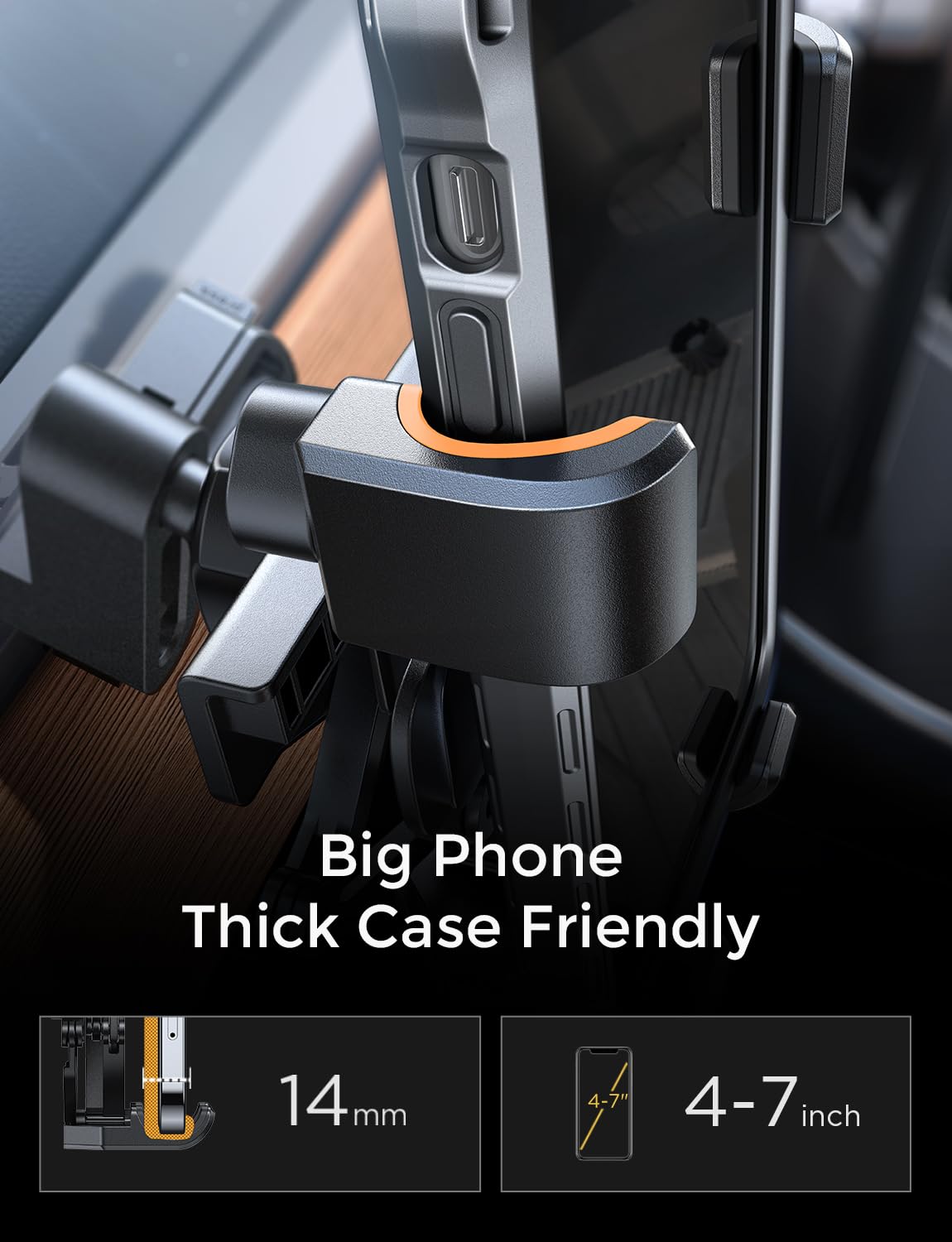 Ainope For Tesla Phone Mount Holder Gravity For Tesla Model 3 Y Phone Mount Holder Car Accessories Fits For All Iphone & Android Phones