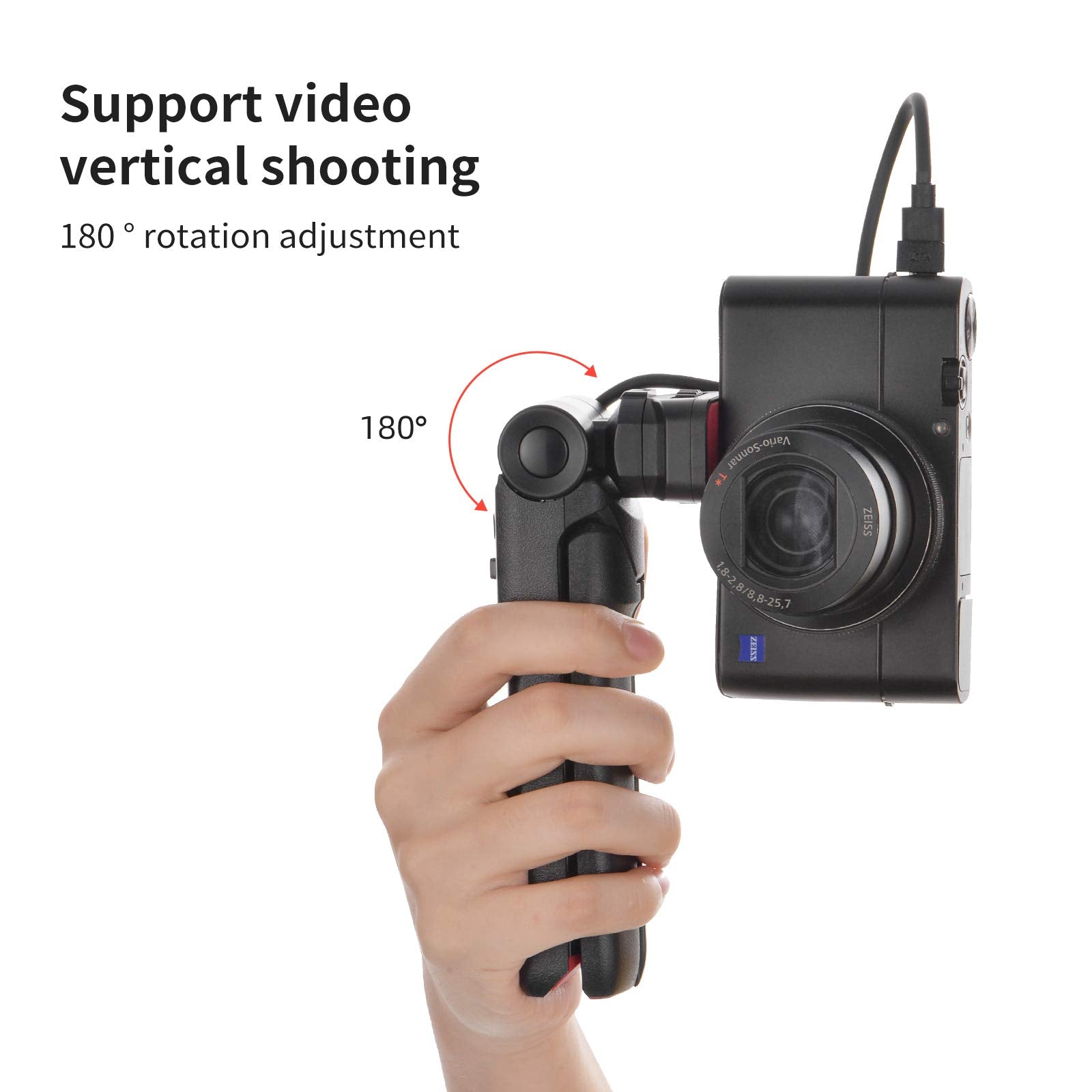 mowa Mini Shooting Grip Vlog Camera Grip For Sony Vlogger Grip For Sony Zv1 Rx100 Vii Rx100M2 Rx100M3 Rx100M4 Rx100M5 Rx100M7 A6000 A6100 A6300 A6400 A6500 A6600(Not For Zv-1F)