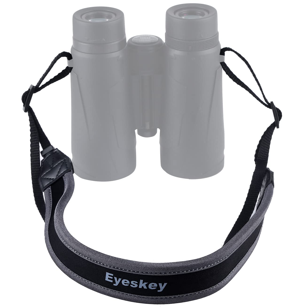 Eyeskey Troscas Super Comfort Neoprene Optic Straps Loop Connectors Field Repair Buckle Lightweight Adjustable Length Neck Straps For Binoculars Cameras (Type 4)