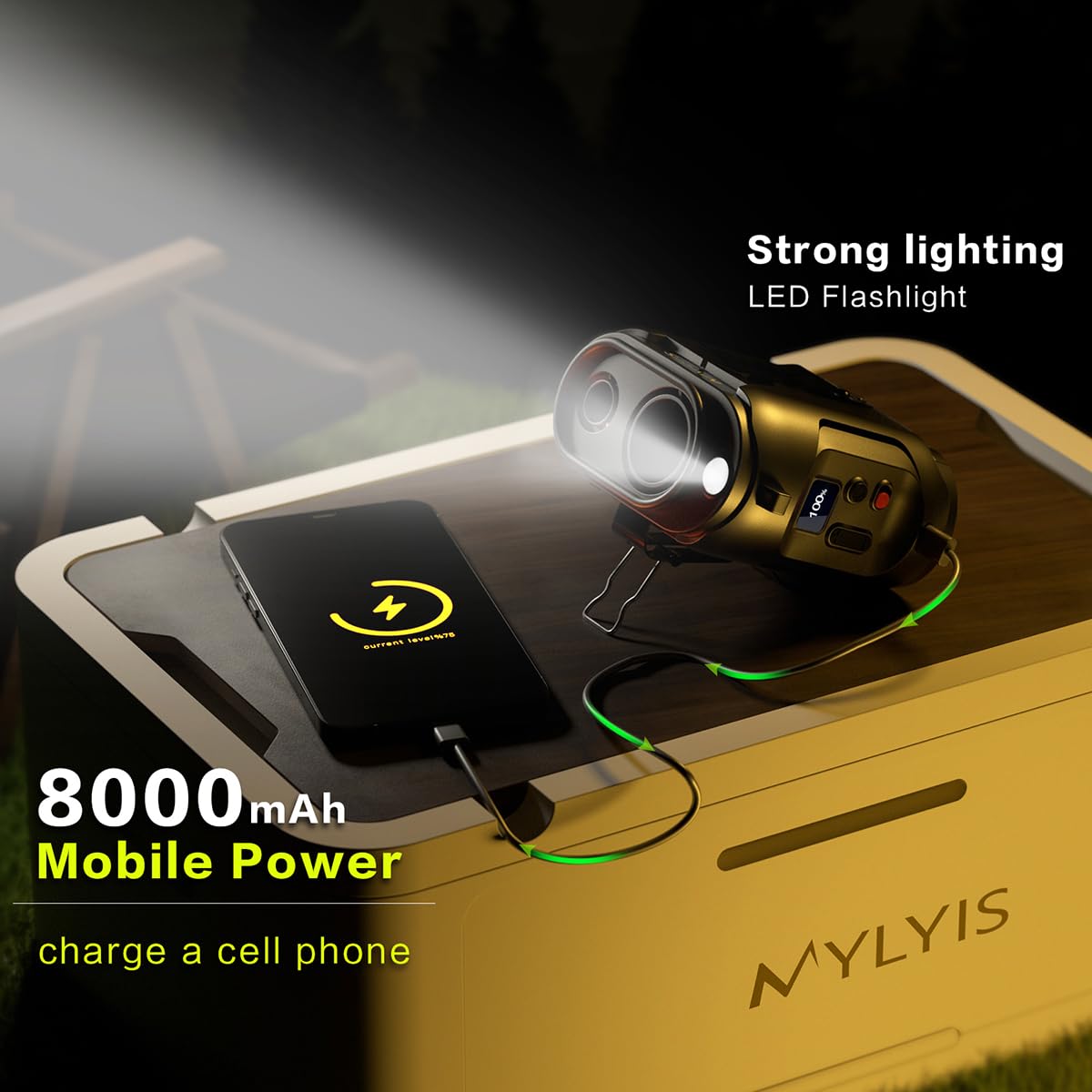 Portable Waist Fan , Personal Fan Clip On With Rechargeable Battery Operated, 24H Cooling,5 Speeds