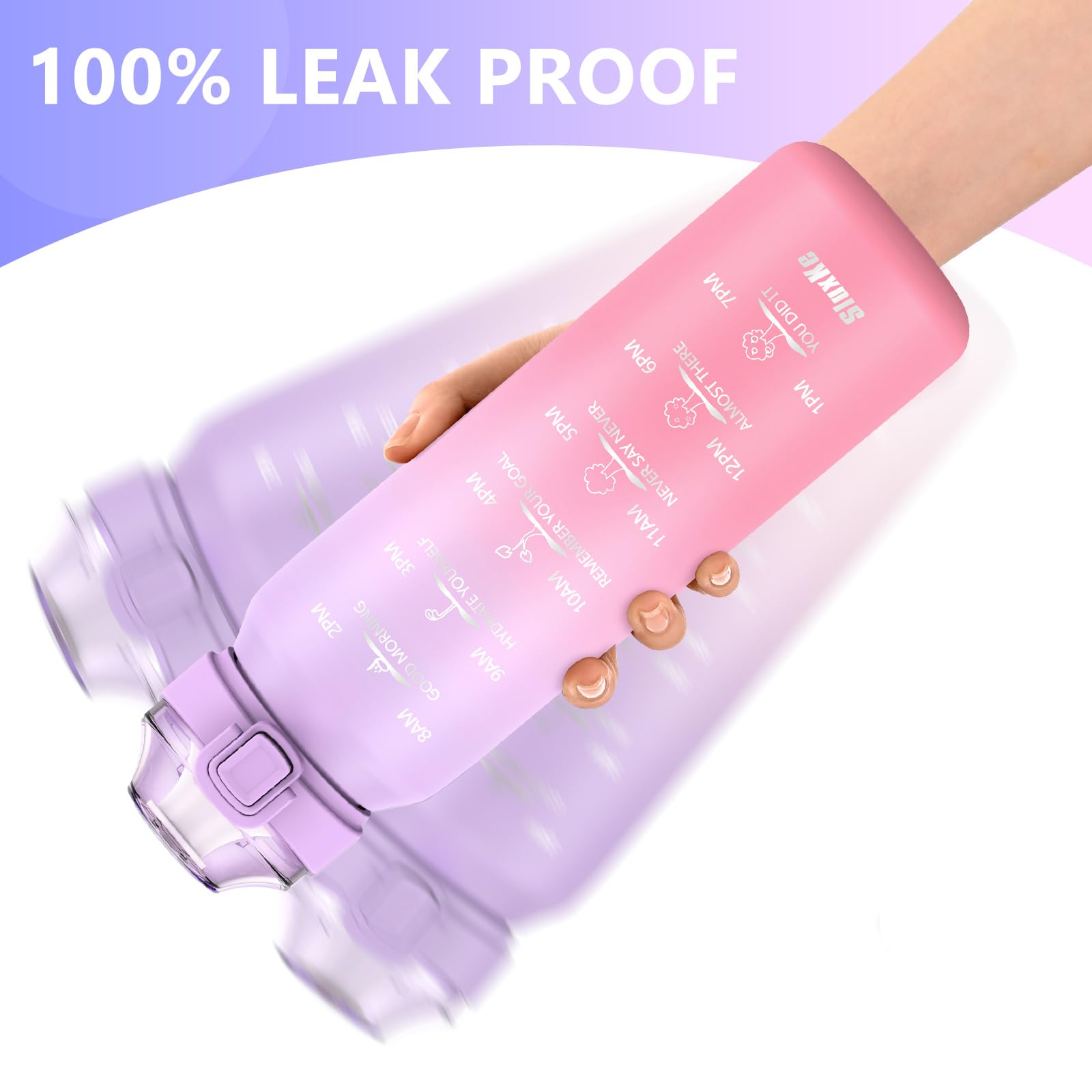 Insulated Water Bottle 32Oz With 2Lids,18/10 Stainless Steel 1000Ml Insulated Water Bottle Double