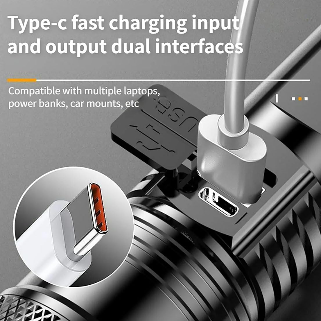 Zardvern Juyafio Powerful Flashlight 150000 Lumens, Usb Rechargeable Waterproof Handheld Flashlights High Lumens, 5 Modes Zoomable Torch With Lcd Digital Display For Hiking Hunting Camping (2Pcs)