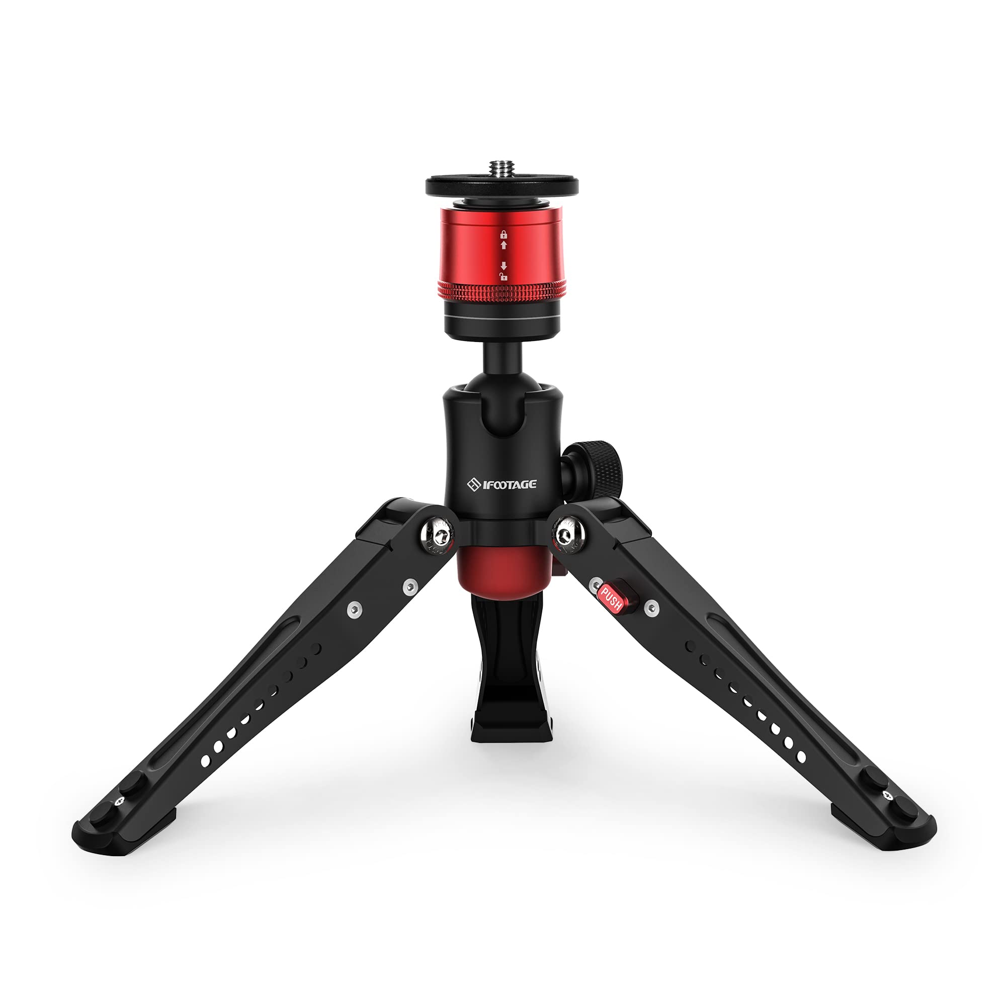 Ifootage Small Professional Aluminum Tripod For Dslr Cameras, Compatible With Sony, Nikon, Canon